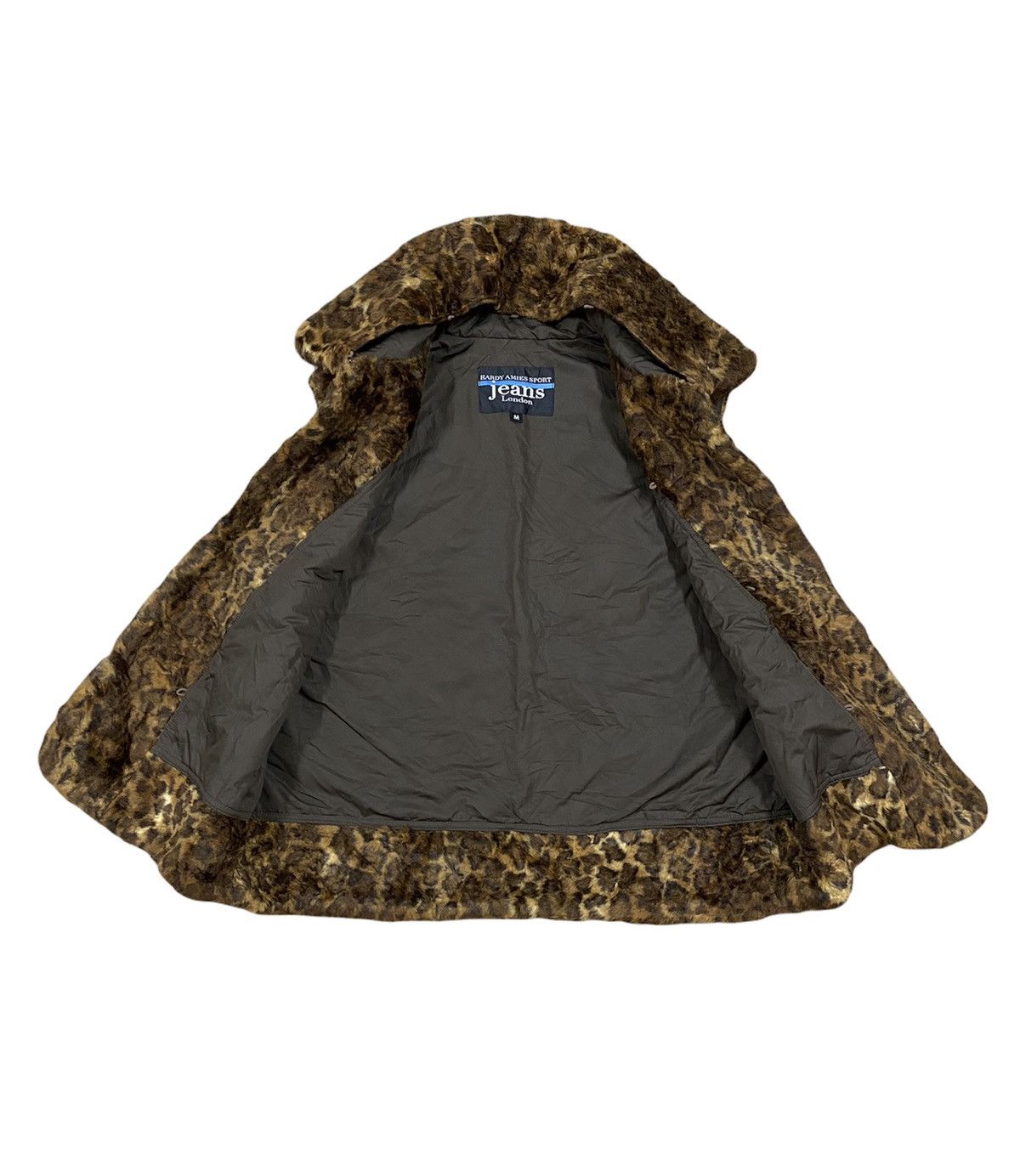 Hardy Amies × Seditionaries Vtg🐆Hardy Amies Leopard Fux Fur Vest Jacket Size 40S - 10 Thumbnail