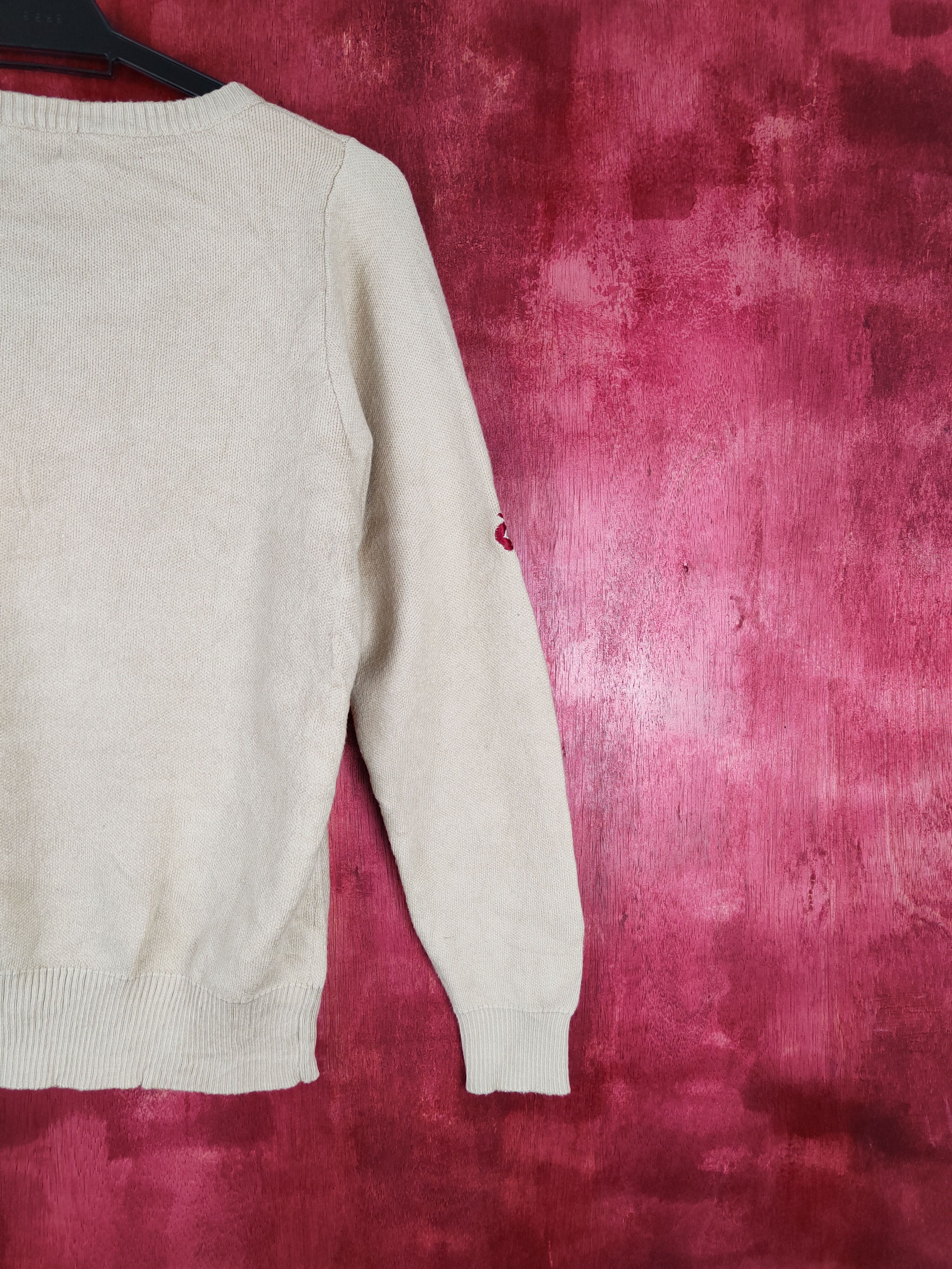 Homespun Knitwear × Japanese Brand Evris flower art sweatshirt Brown Flower Knitwear #5268 Size S / US 4 / IT 40 - 7 Thumbnail