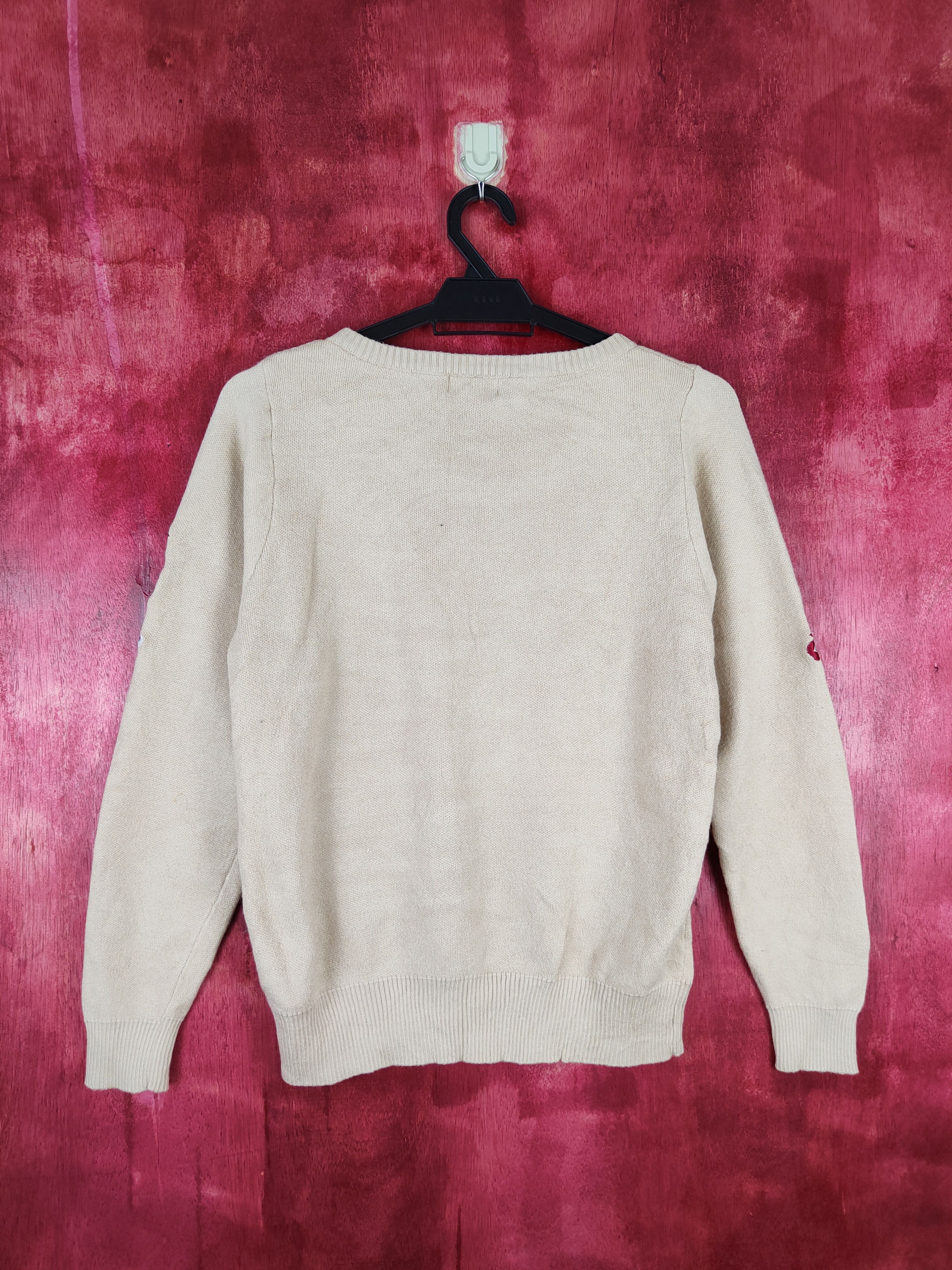 Homespun Knitwear × Japanese Brand Evris flower art sweatshirt Brown Flower Knitwear #5268 Size S / US 4 / IT 40 - 5 Thumbnail