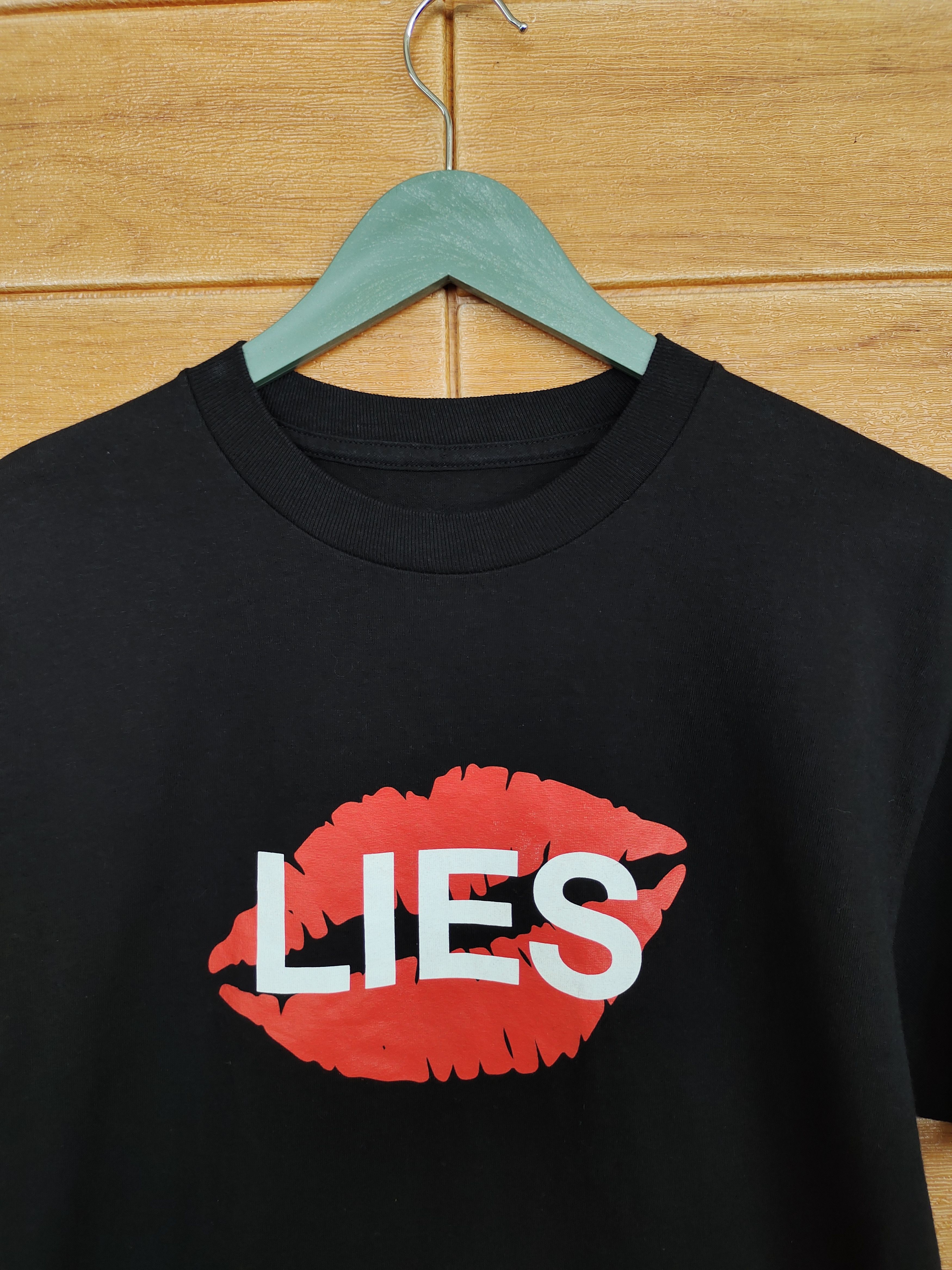 Anti Social Social Club FW2018 ASSC "LIES" Black T-Shirt Size US M / EU 48-50 / 2 - 4 Thumbnail