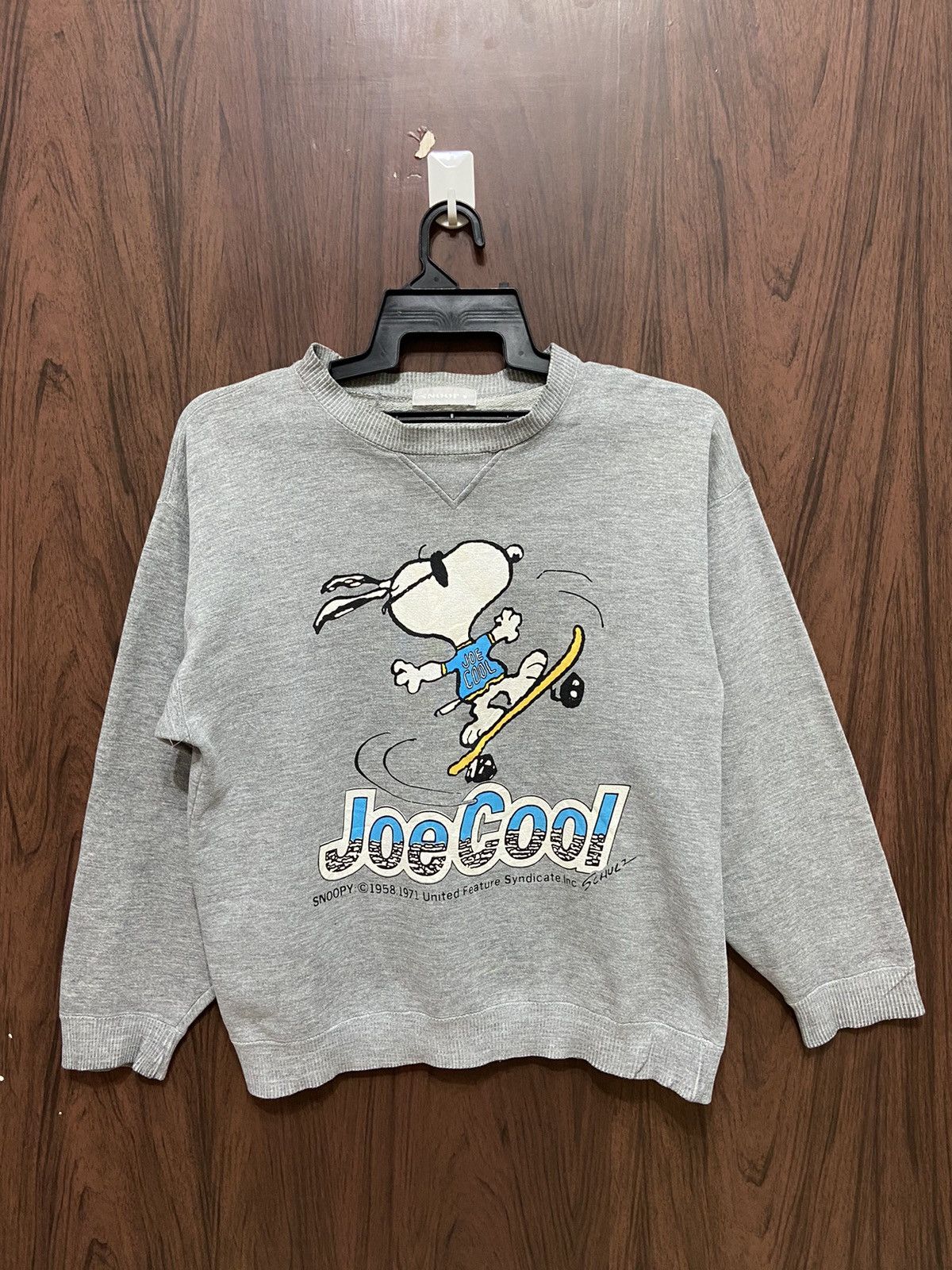 Peanuts Vintage Snoopy sweatshirt Joe Cool skateboard fit M Size US M / EU 48-50 / 2 - 2 Thumbnail