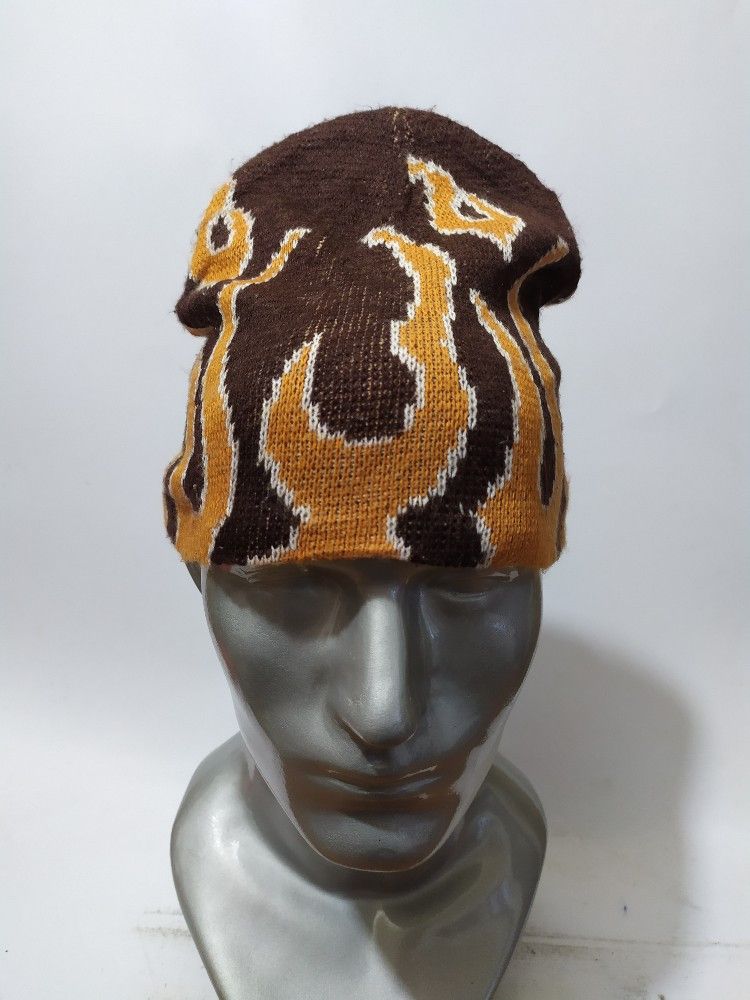 Other 🔥Nice Design Flame Beanie Size ONE SIZE - 1 Thumbnail