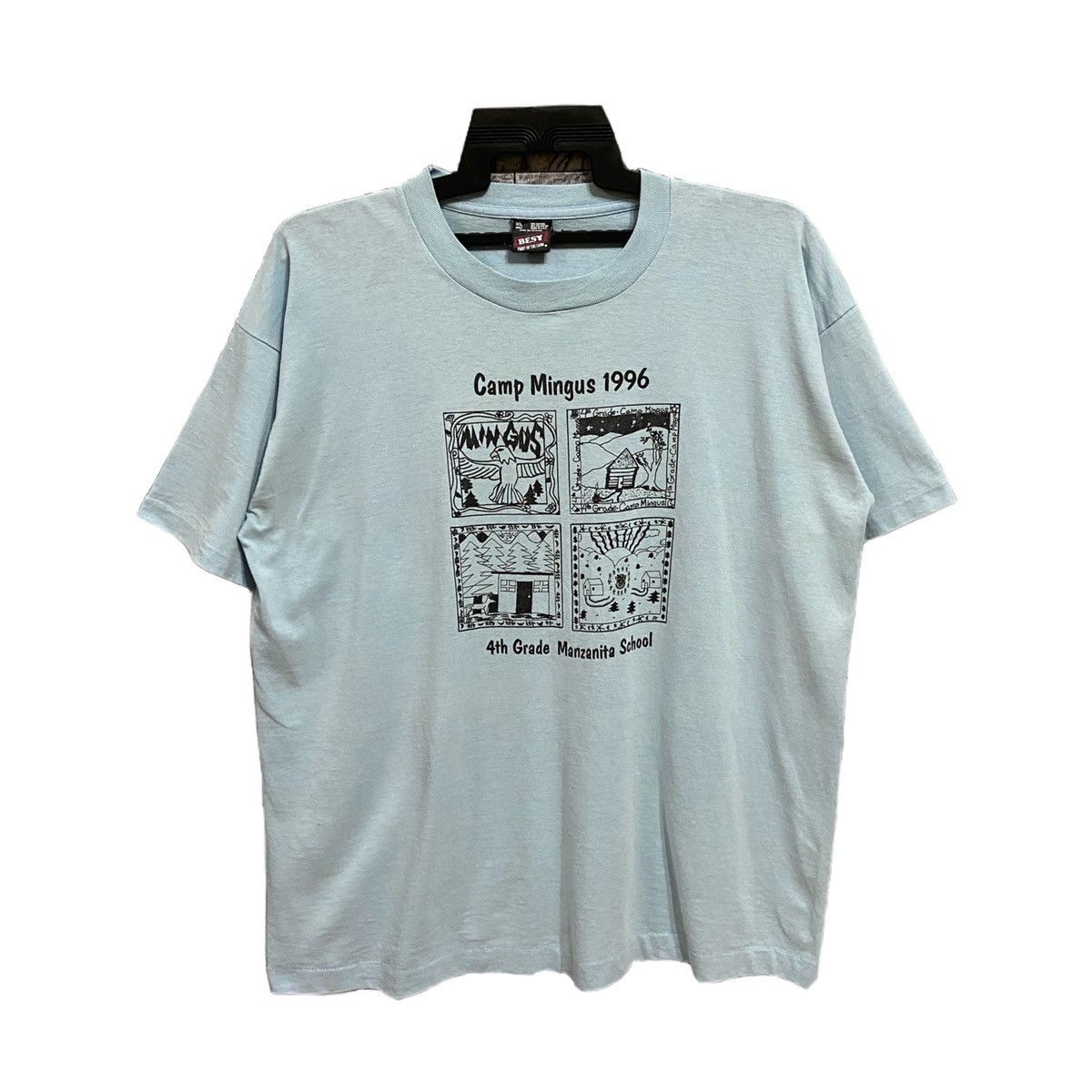 Fruit Of The Loom Vintage Fruit Of The Loom t shirt Camp Mingus 1996 Size US XL / EU 56 / 4 - 1 Thumbnail