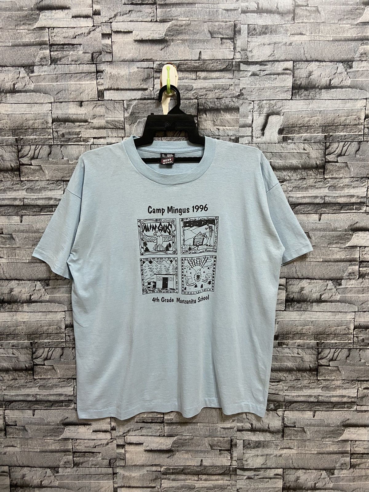 Fruit Of The Loom Vintage Fruit Of The Loom t shirt Camp Mingus 1996 Size US XL / EU 56 / 4 - 2 Thumbnail