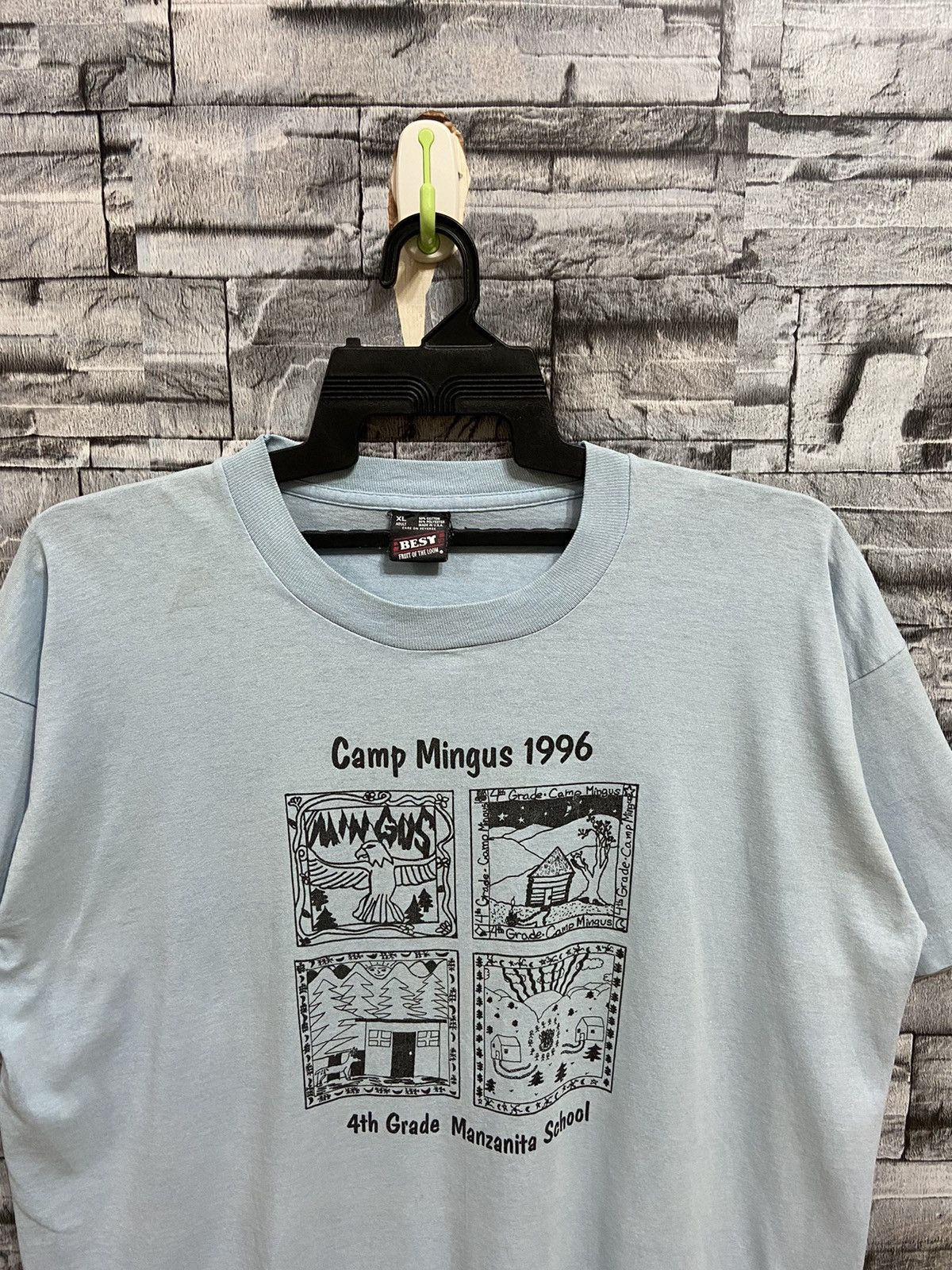 Fruit Of The Loom Vintage Fruit Of The Loom t shirt Camp Mingus 1996 Size US XL / EU 56 / 4 - 3 Thumbnail