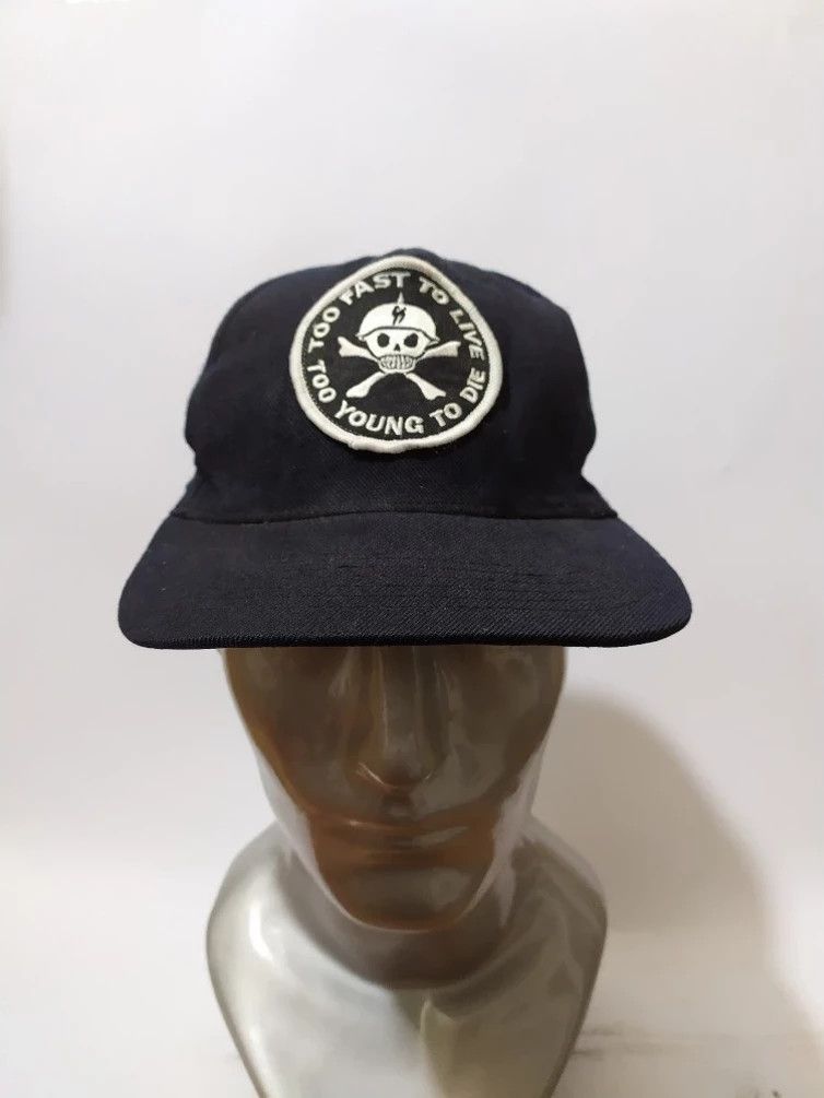 Japanese Brand 🔥Bratson Skull Hats Too Fast To Live Too Young To Die Size ONE SIZE - 1 Thumbnail