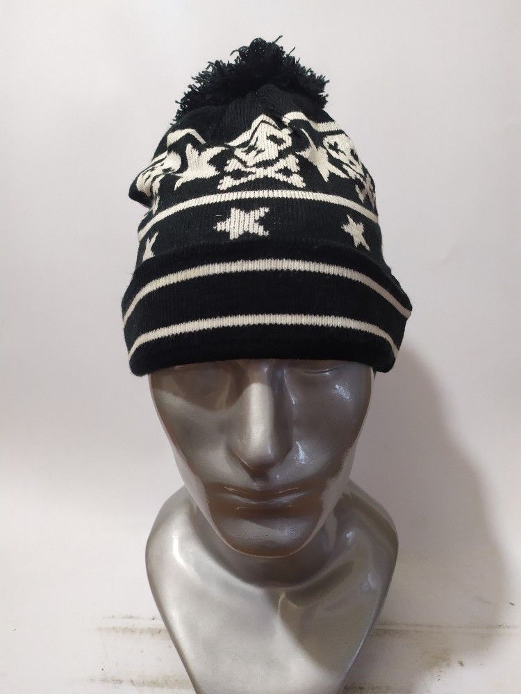 Other 🔥Unknown Skeleton Skull Punk Bondage Design Beanie Hat Size ONE SIZE - 1 Thumbnail