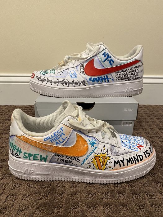 Af1 vlone custom hot sale