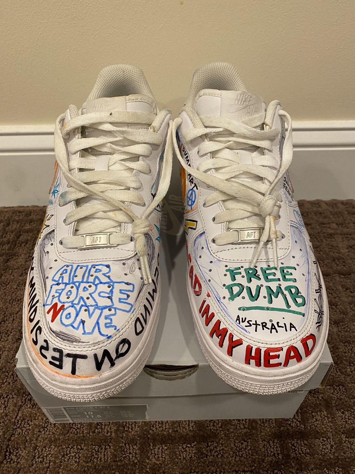 Vlone Vlone x Pauly x Nike Air Force 1 Low “Mase” Size US 10 / EU 43 - 5 Thumbnail