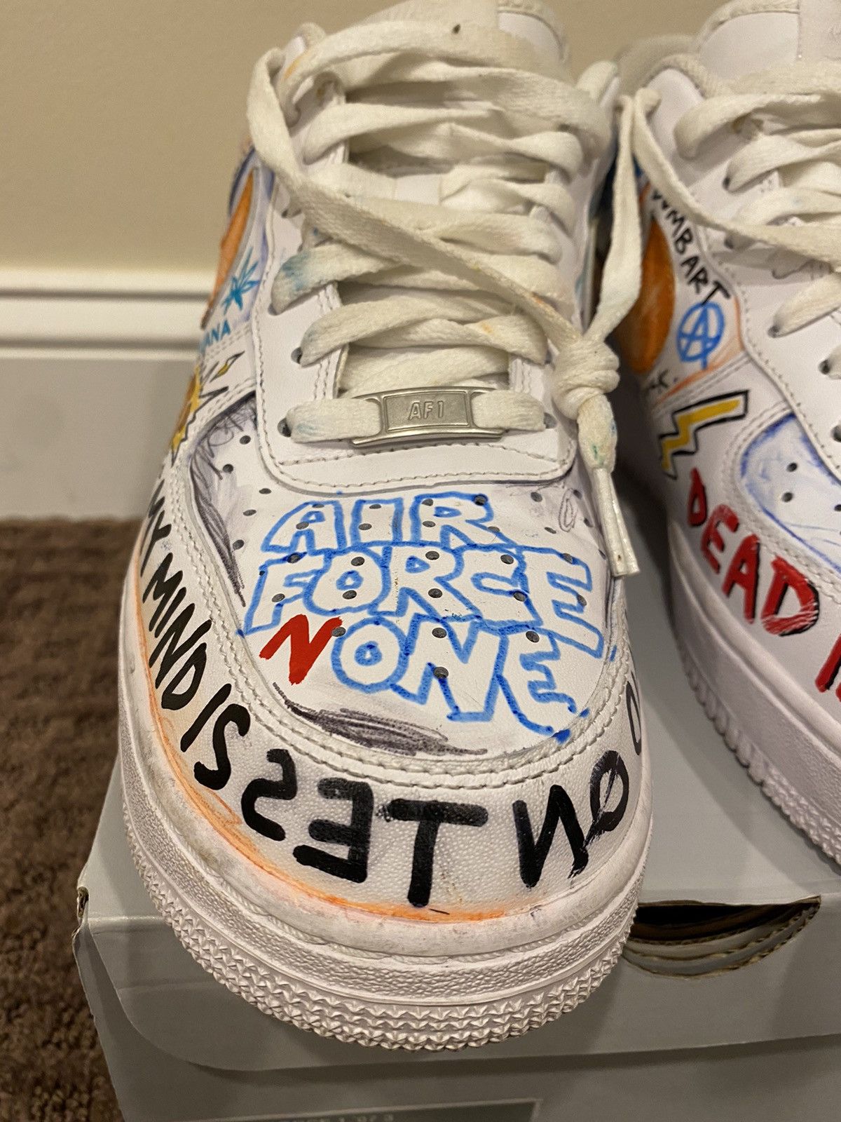 Vlone Vlone x Pauly x Nike Air Force 1 Low “Mase” Size US 10 / EU 43 - 11 Thumbnail