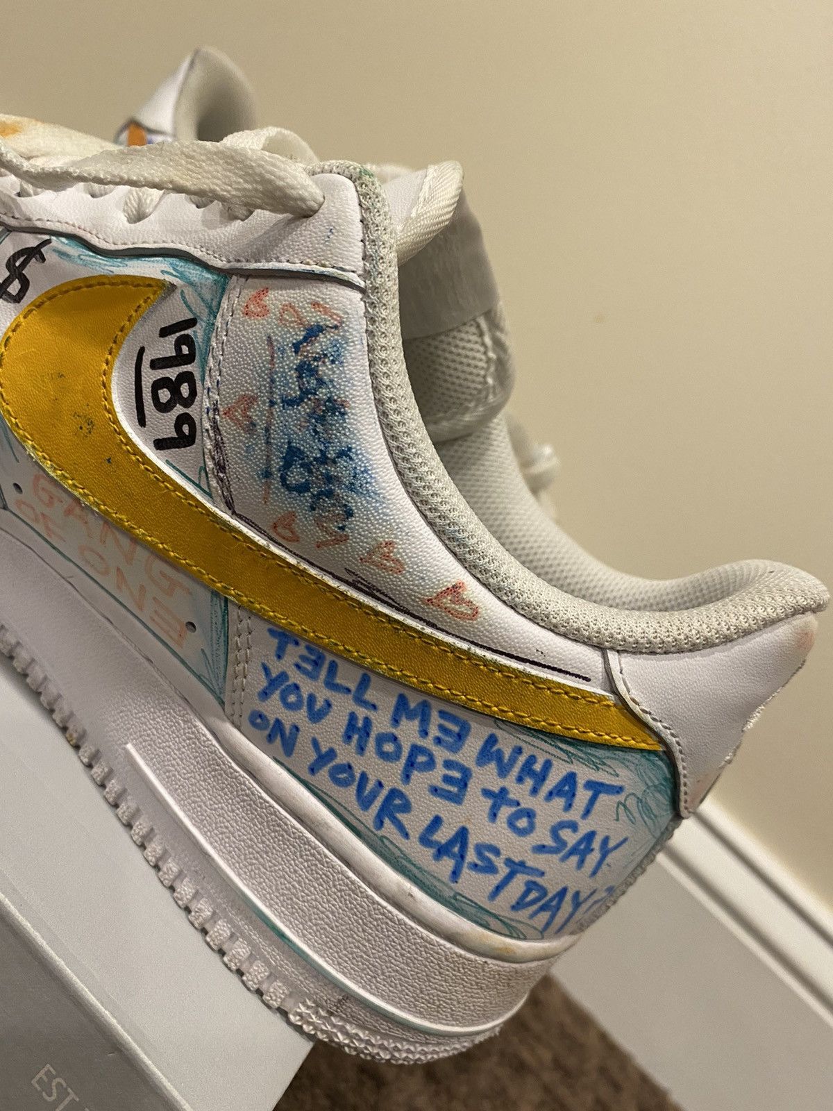 Vlone Vlone x Pauly x Nike Air Force 1 Low “Mase” Size US 10 / EU 43 - 15 Thumbnail