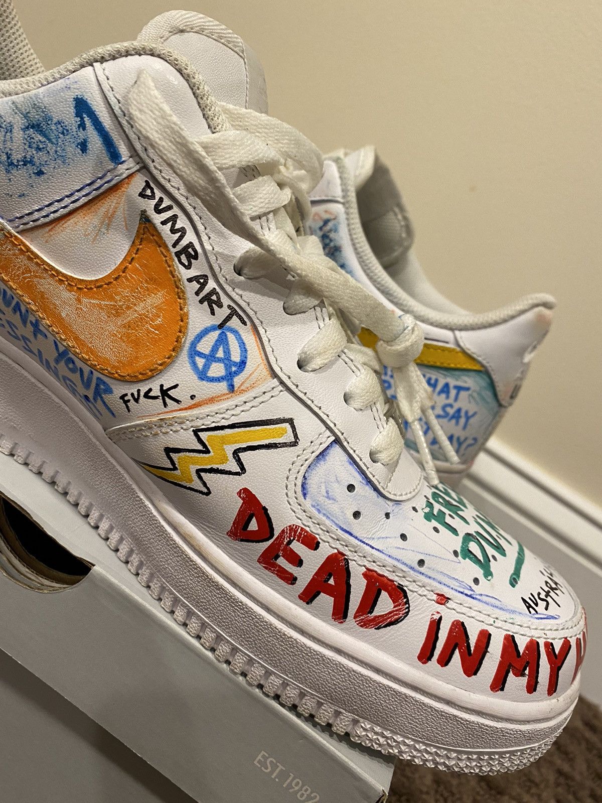 Vlone Vlone x Pauly x Nike Air Force 1 Low “Mase” Size US 10 / EU 43 - 13 Thumbnail