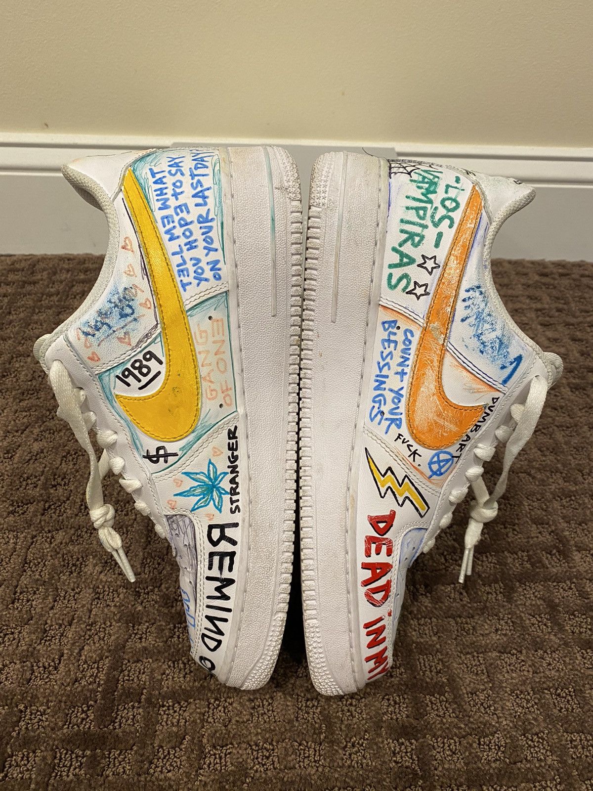 Vlone Vlone x Pauly x Nike Air Force 1 Low “Mase” Size US 10 / EU 43 - 6 Thumbnail