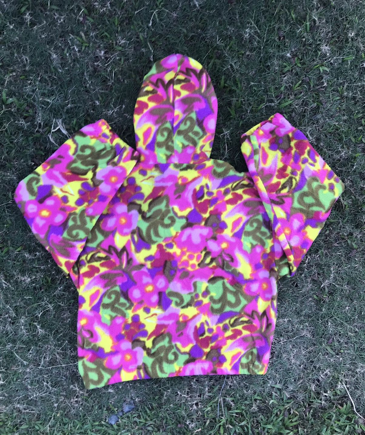 Japanese Brand Multicolor fleece hoodie by Elbe club Size US M / EU 48-50 / 2 - 2 Thumbnail