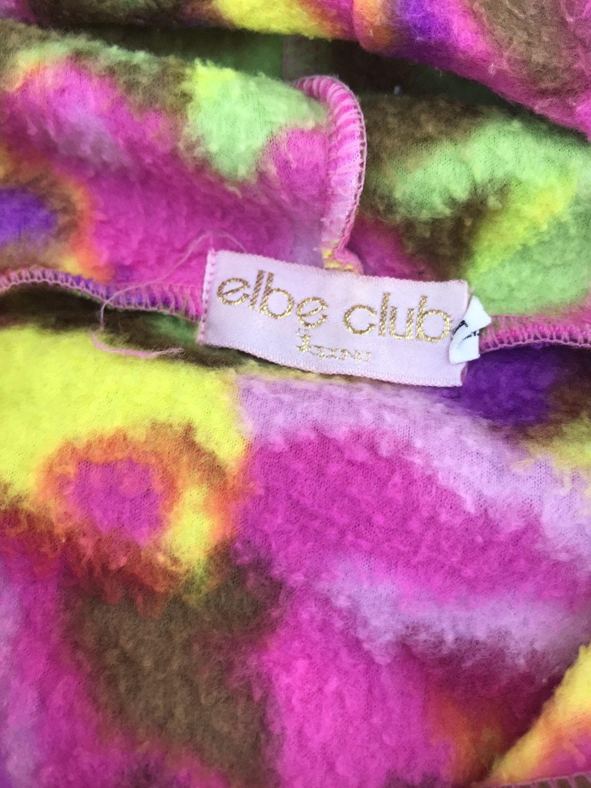 Japanese Brand Multicolor fleece hoodie by Elbe club Size US M / EU 48-50 / 2 - 3 Thumbnail