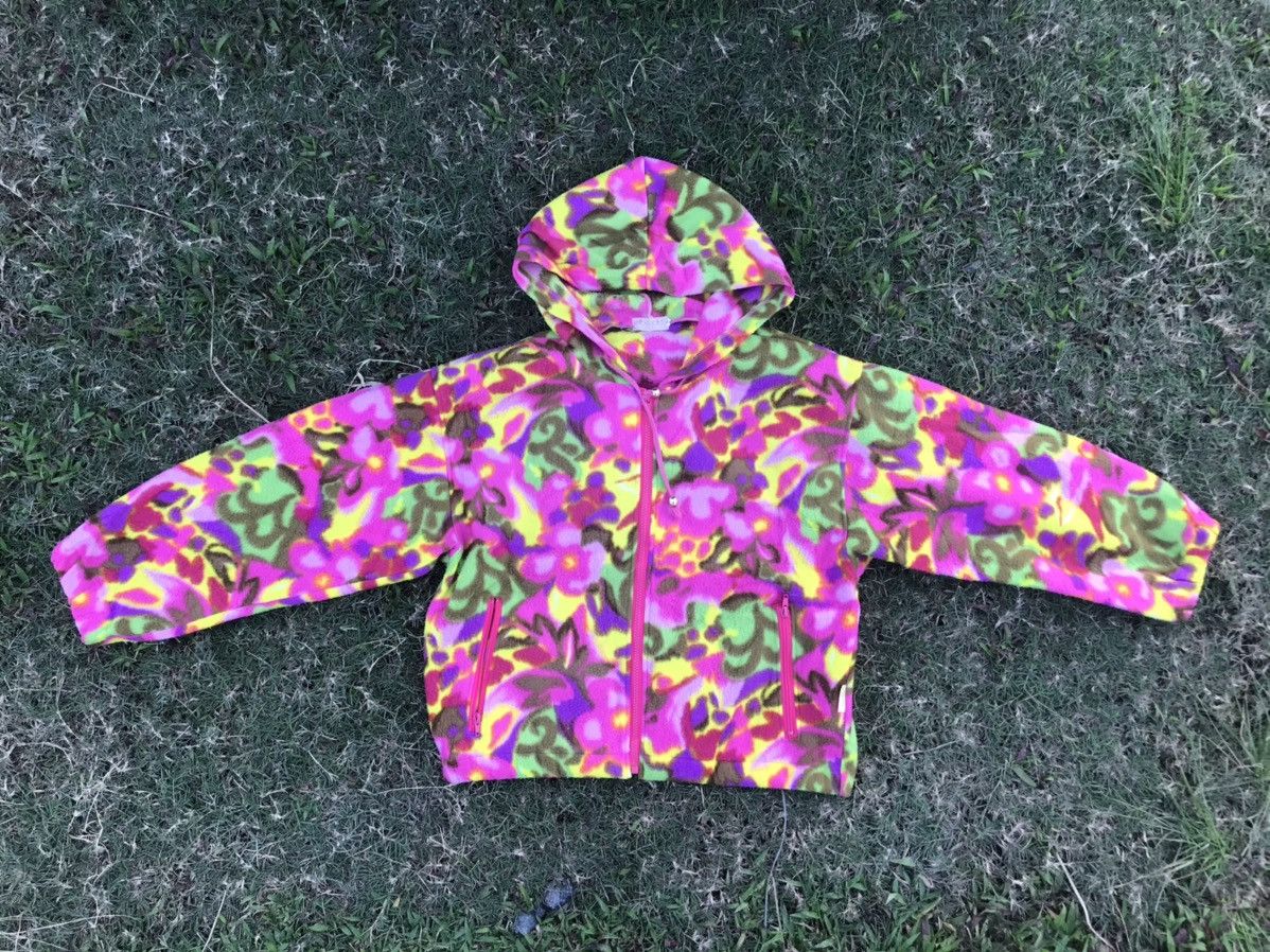 Japanese Brand Multicolor fleece hoodie by Elbe club Size US M / EU 48-50 / 2 - 1 Thumbnail