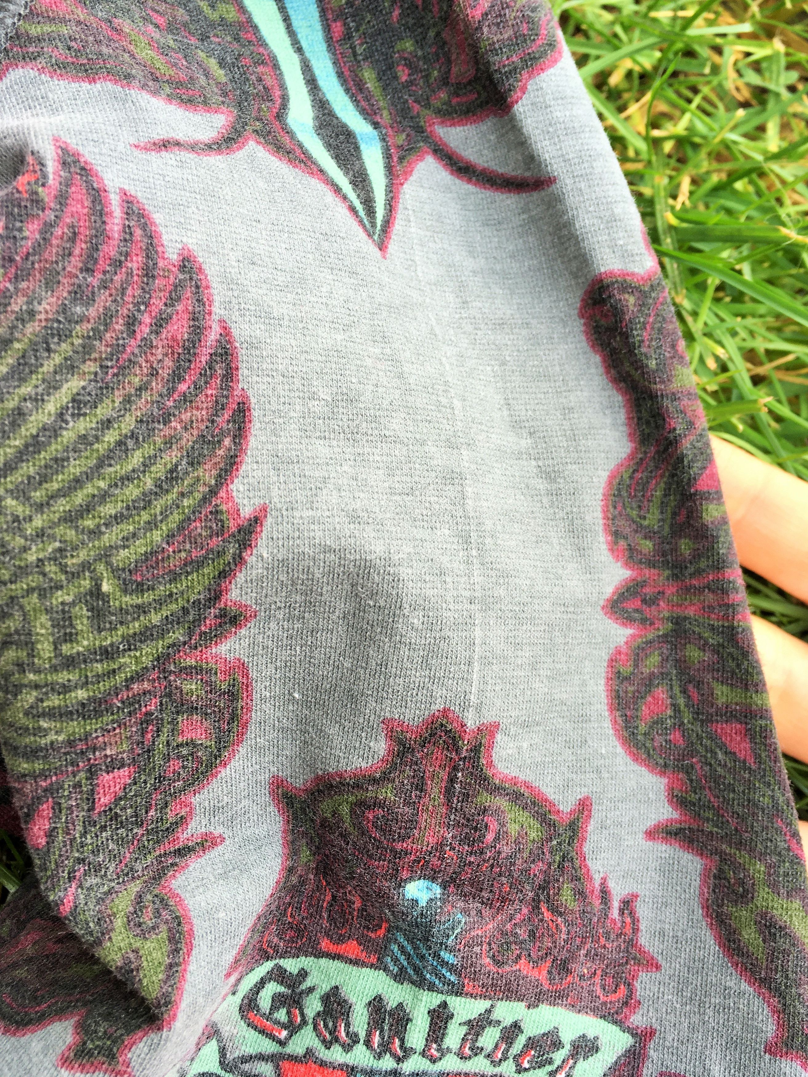 Jean Paul Gaultier Jean Paul Gaultier 90s Vintage Dragon Skull Tattoo Top Tee Size M / US 6-8 / IT 42-44 - 9 Thumbnail