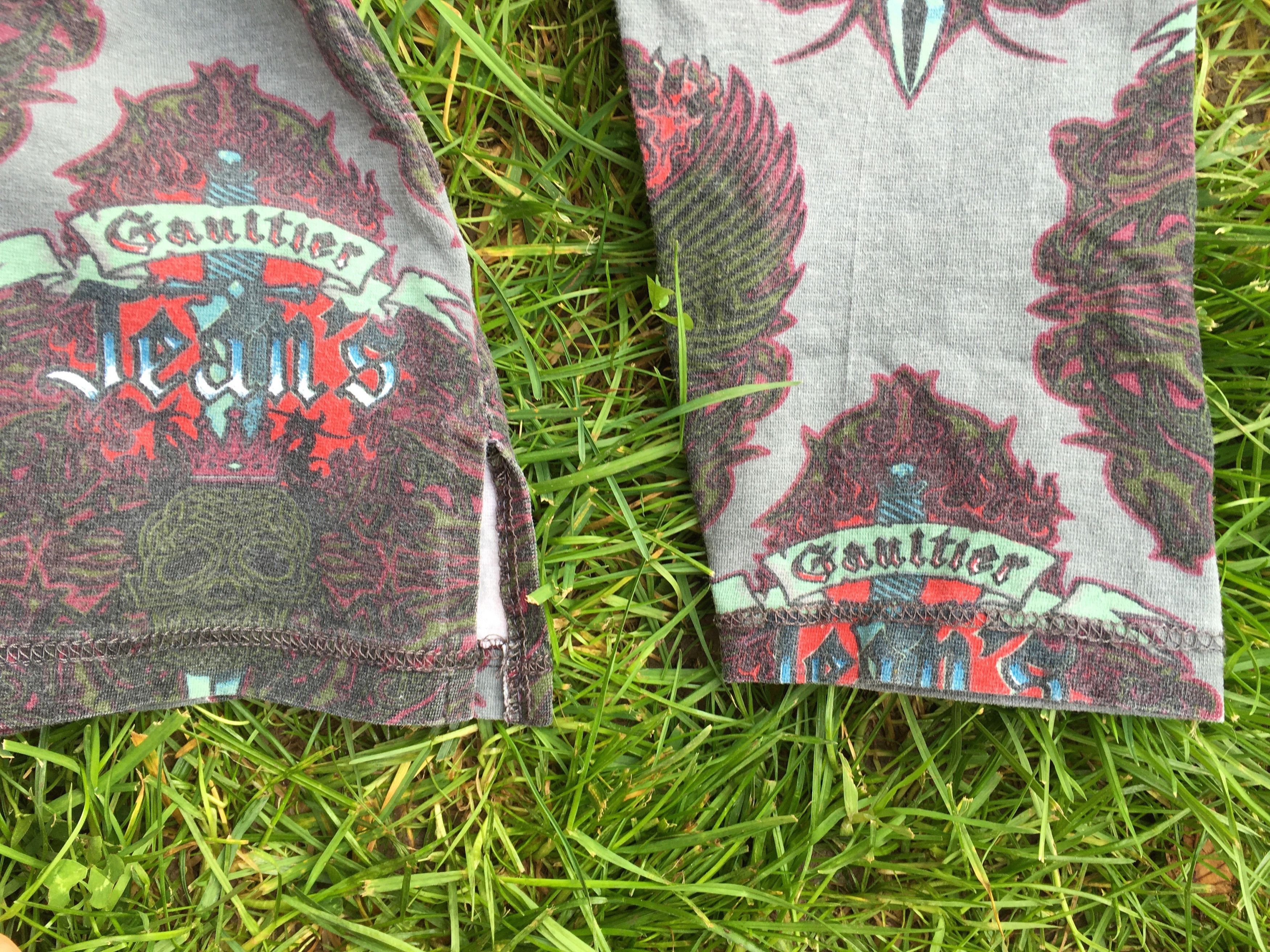 Jean Paul Gaultier Jean Paul Gaultier 90s Vintage Dragon Skull Tattoo Top Tee Size M / US 6-8 / IT 42-44 - 11 Thumbnail