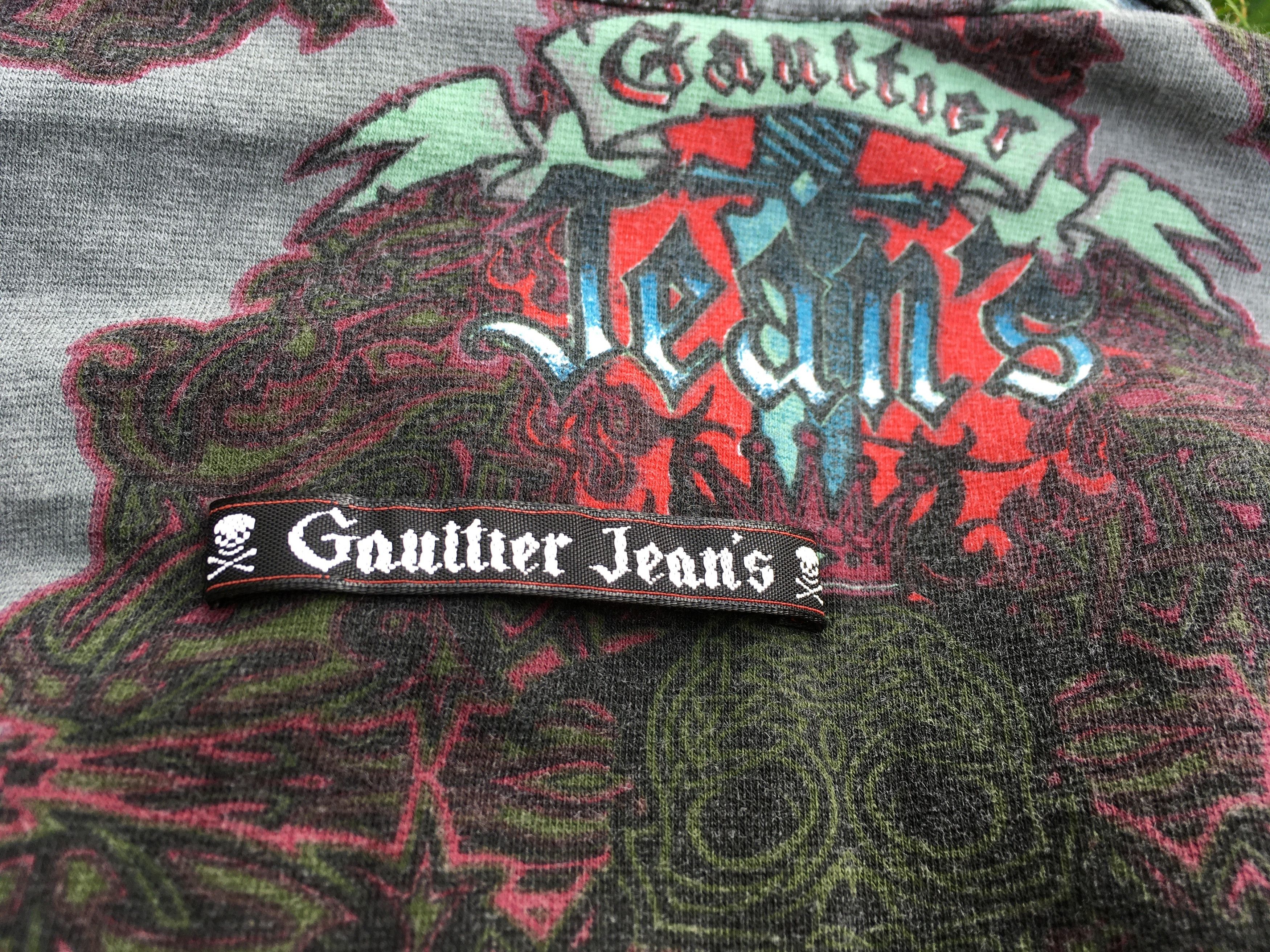 Jean Paul Gaultier Jean Paul Gaultier 90s Vintage Dragon Skull Tattoo Top Tee Size M / US 6-8 / IT 42-44 - 12 Thumbnail