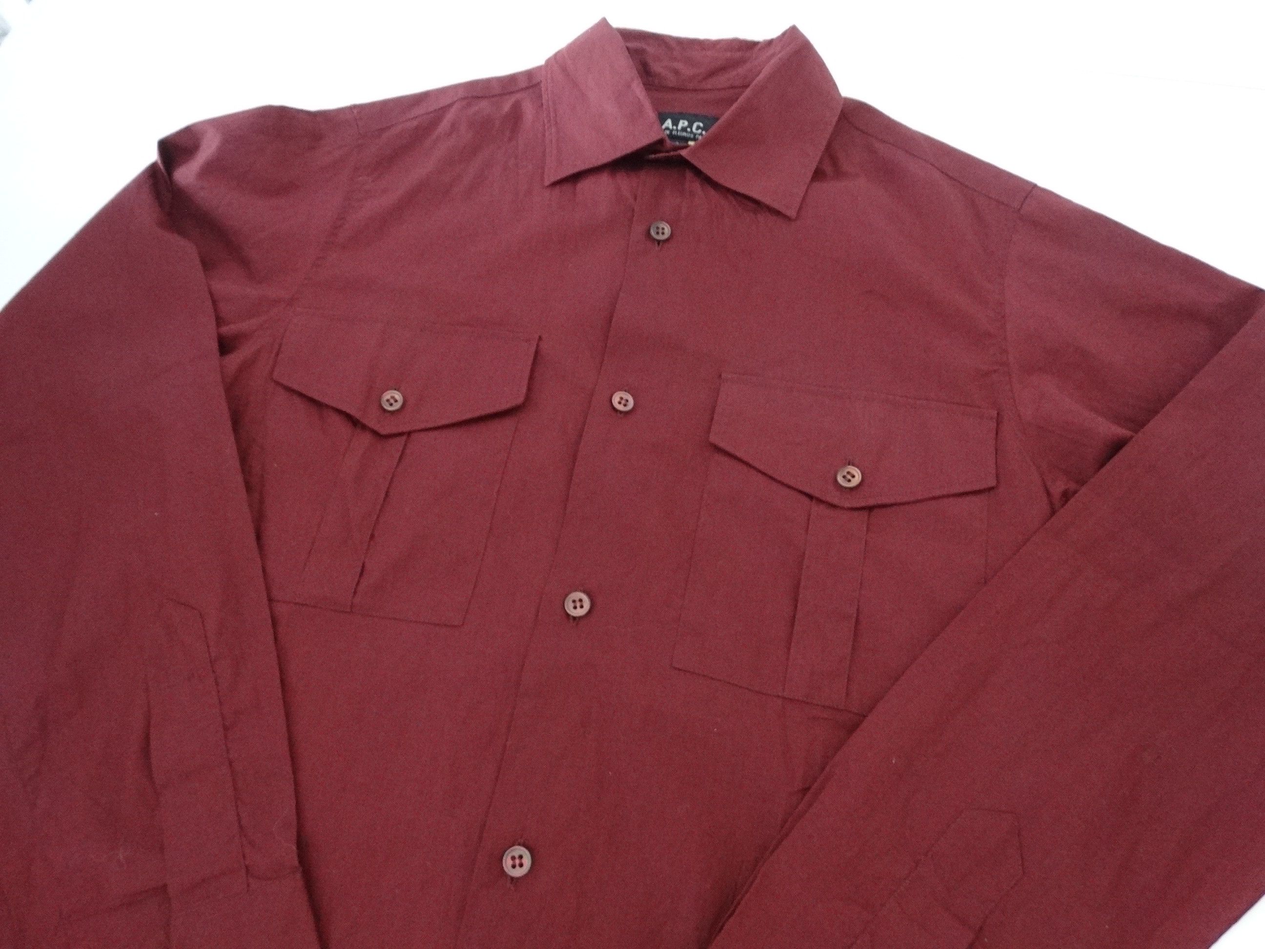 A.P.C. × Designer W40 APC army pockets cargo shirt archive 1999 made france Size ONE SIZE - 2 Thumbnail