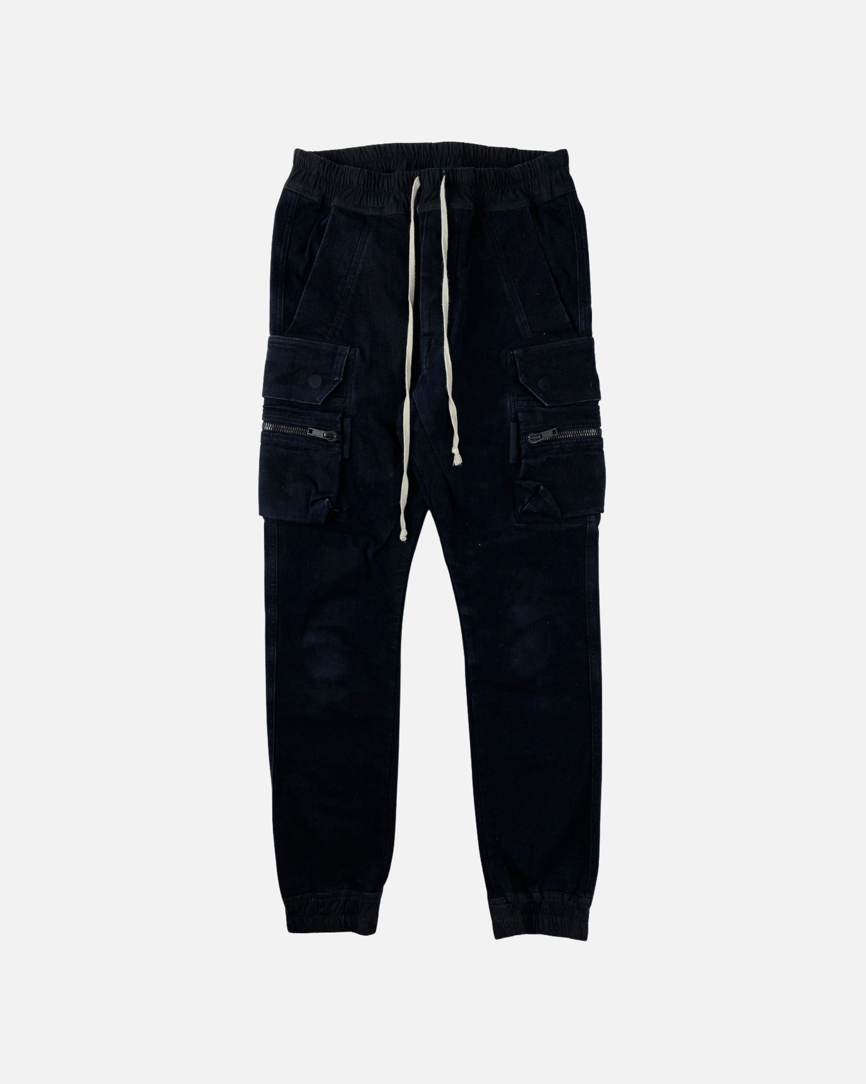 image of Rick Owens Fw16 Jogging Cargo Pants in Black, Men's (Size 32)