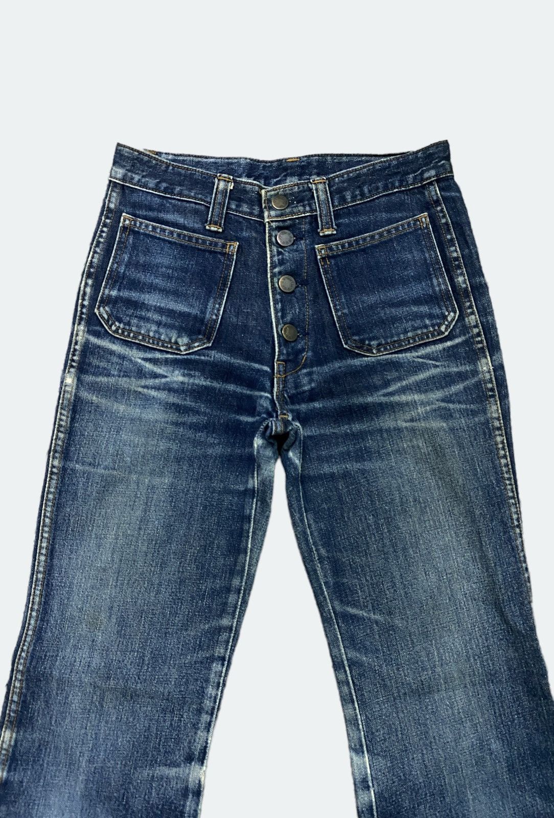 Hysteric Glamour FLARE BLUE WAY BELL BOTTOM BOOTCUT DENIM Size US 26 / EU 42 - 5 Thumbnail