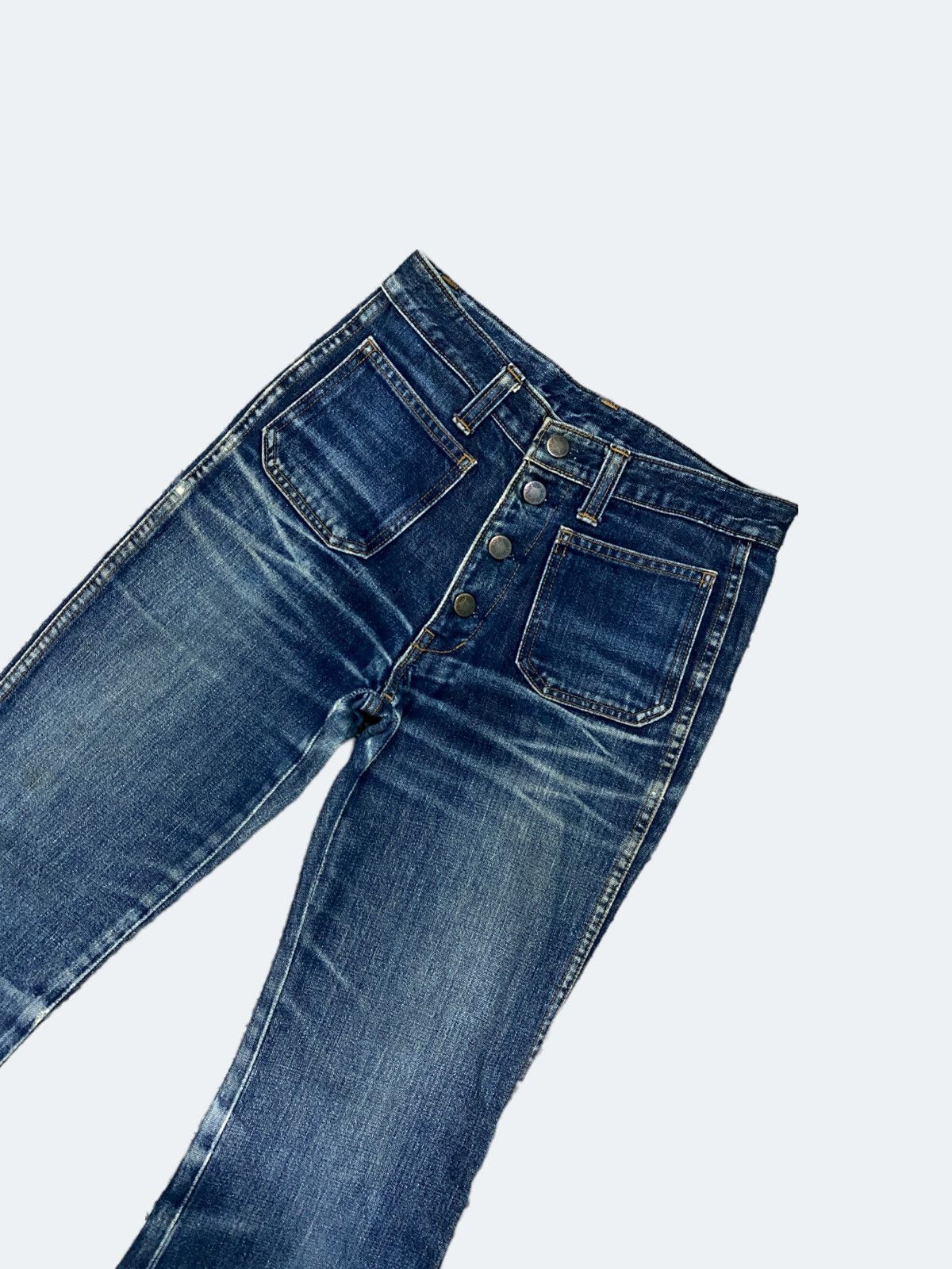 Hysteric Glamour FLARE BLUE WAY BELL BOTTOM BOOTCUT DENIM Size US 26 / EU 42 - 3 Thumbnail