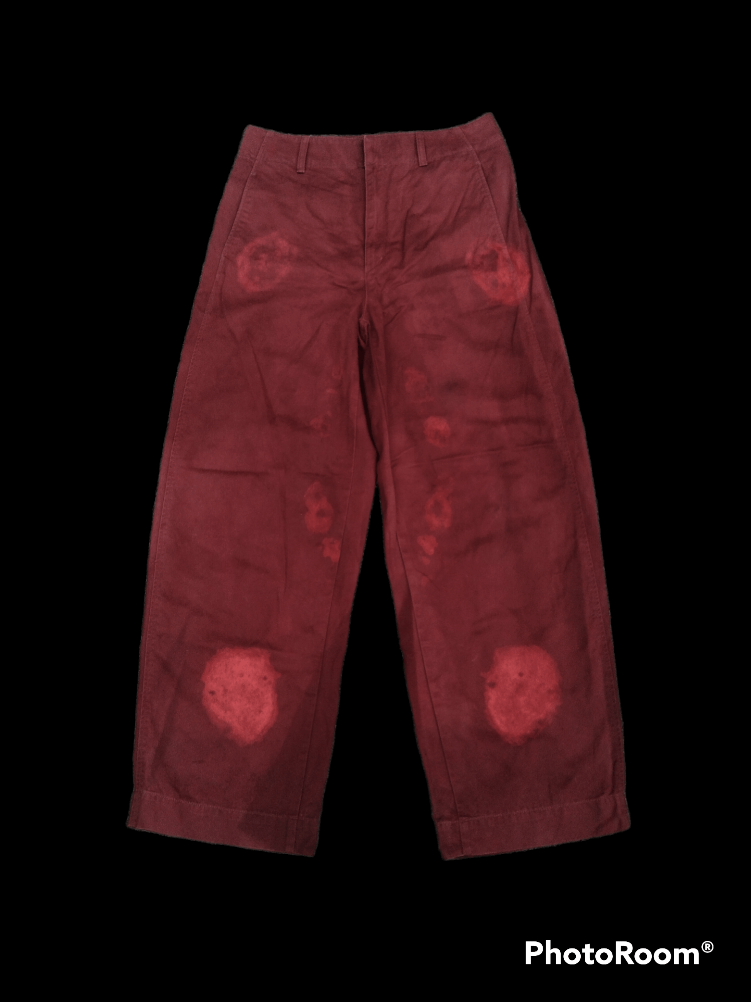Bleach SiCK MEROON UNIQLO BAGGY PANTS Size US 30 / EU 46 - 1 Thumbnail