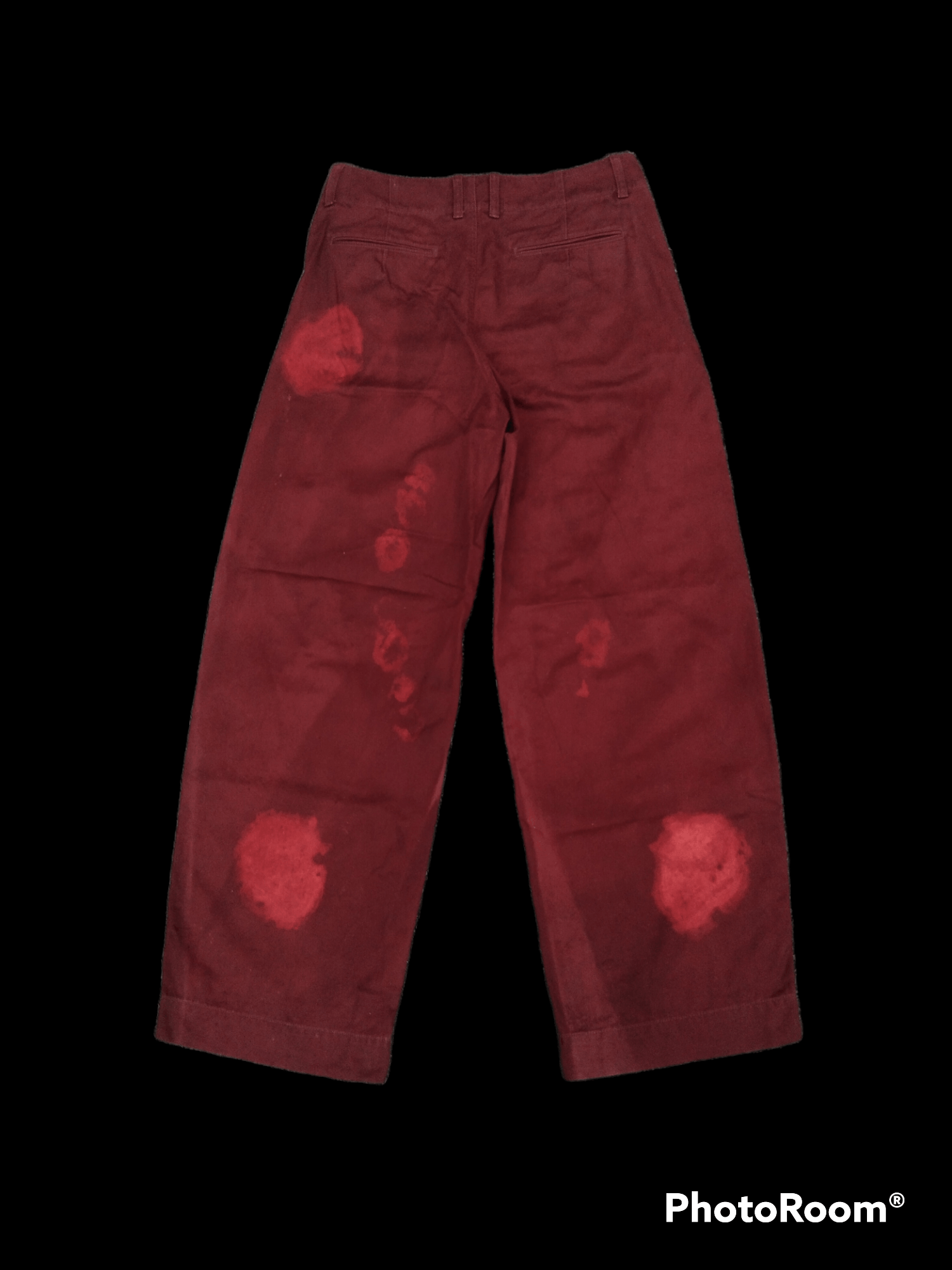 Bleach SiCK MEROON UNIQLO BAGGY PANTS Size US 30 / EU 46 - 2 Thumbnail
