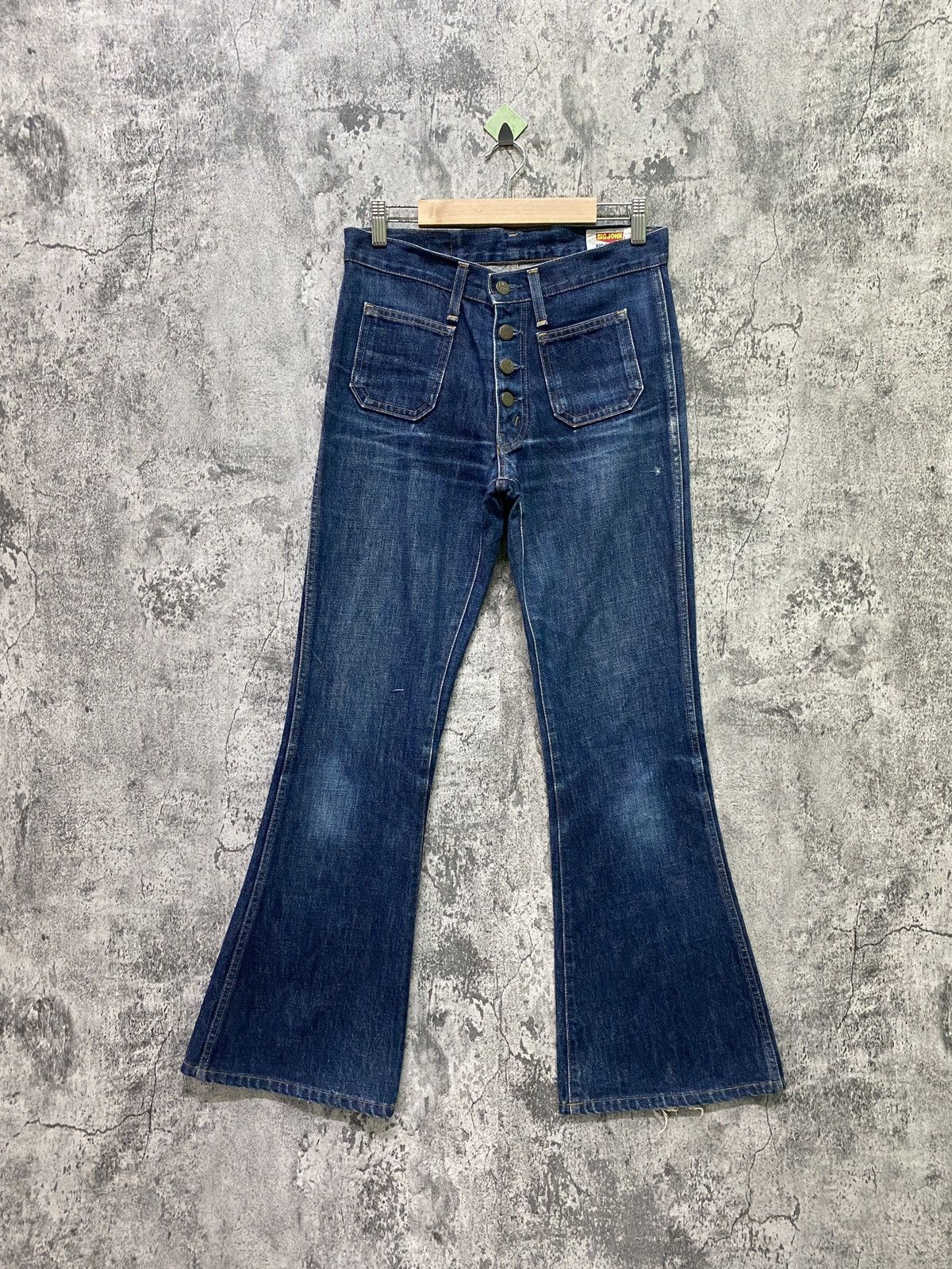 Big John × Japanese Brand × Vintage Vintage Japan BIG JOHN Bell Bottom Flared Bootcut Denim Size US 28 / EU 44 - 1 Thumbnail