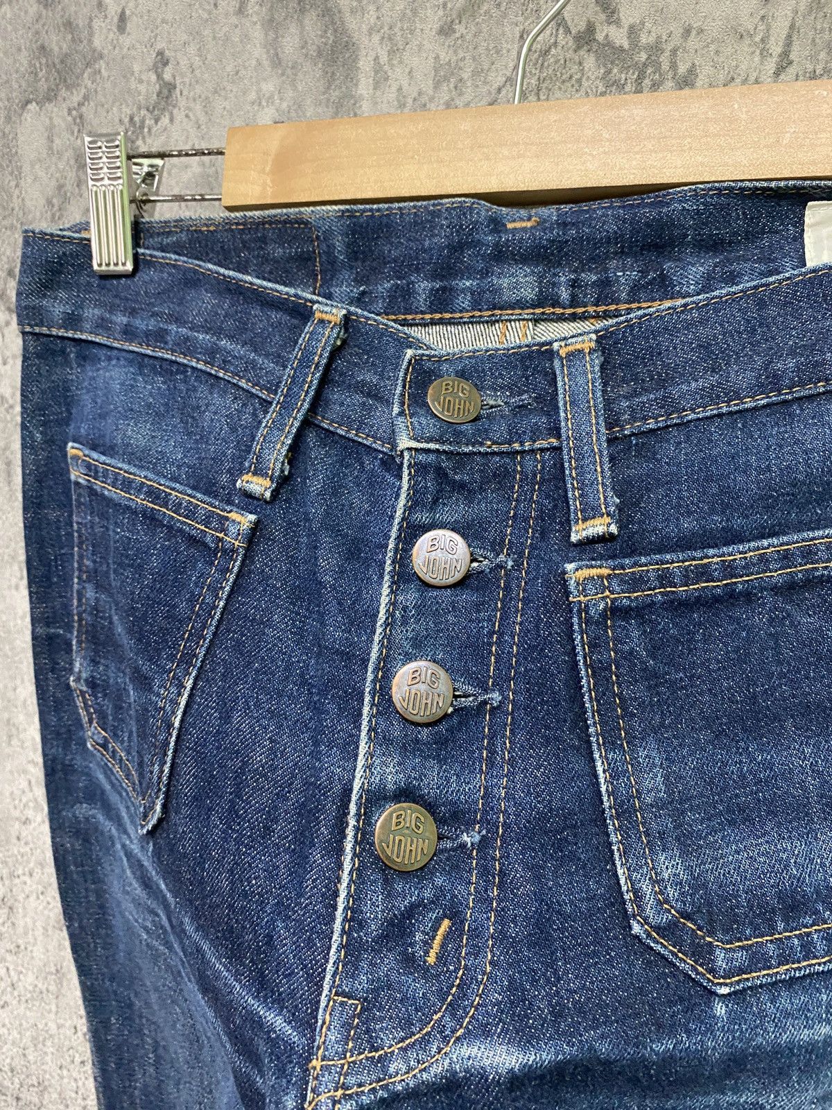 Big John × Japanese Brand × Vintage Vintage Japan BIG JOHN Bell Bottom Flared Bootcut Denim Size US 28 / EU 44 - 10 Thumbnail