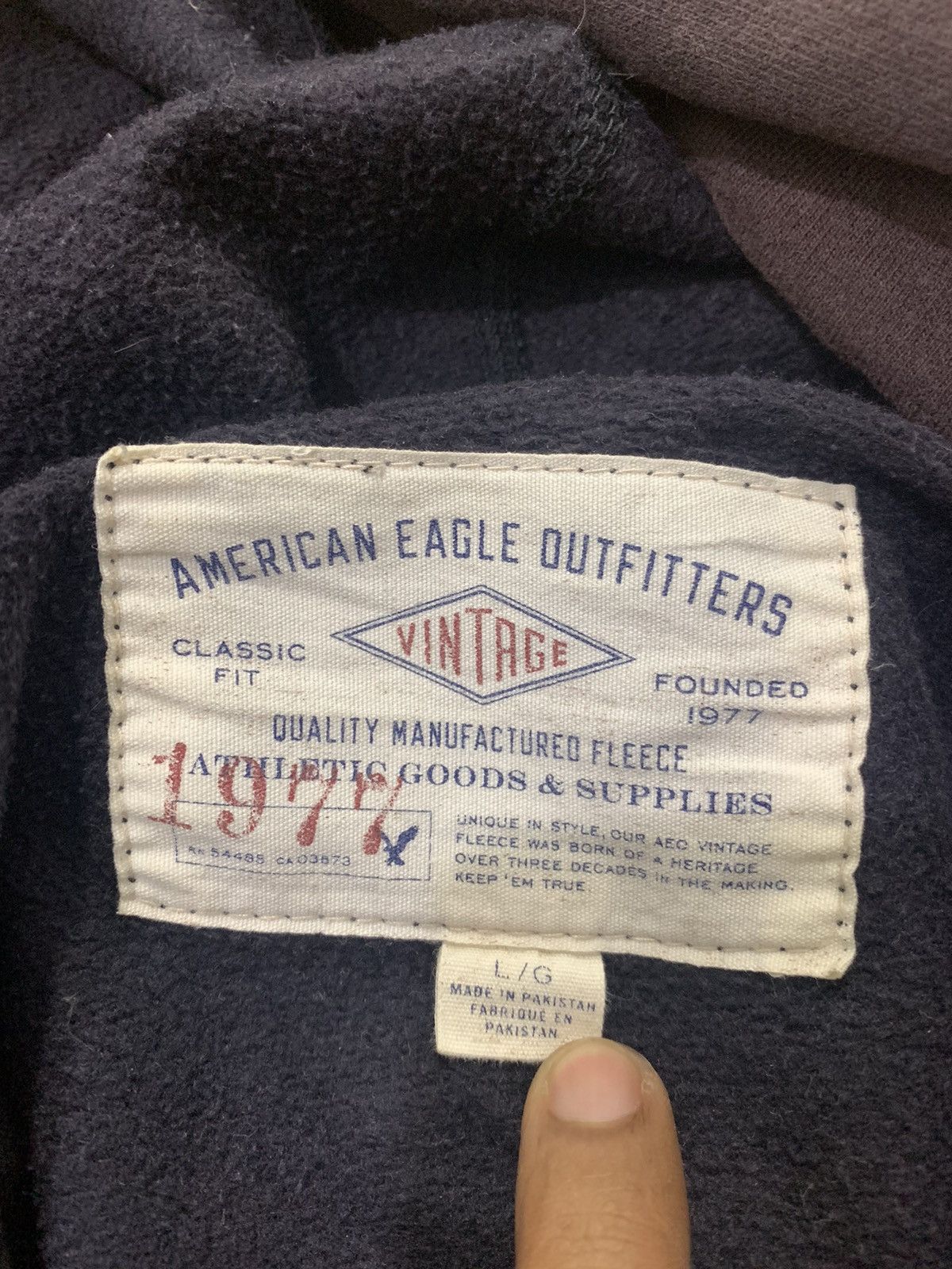 American Eagle Outfitters × Vintage Vintage 70s AMERICAN EAGLE OUTFITTER Pullover Hoodie Jacket Size US XXL / EU 58 / 5 - 14 Thumbnail