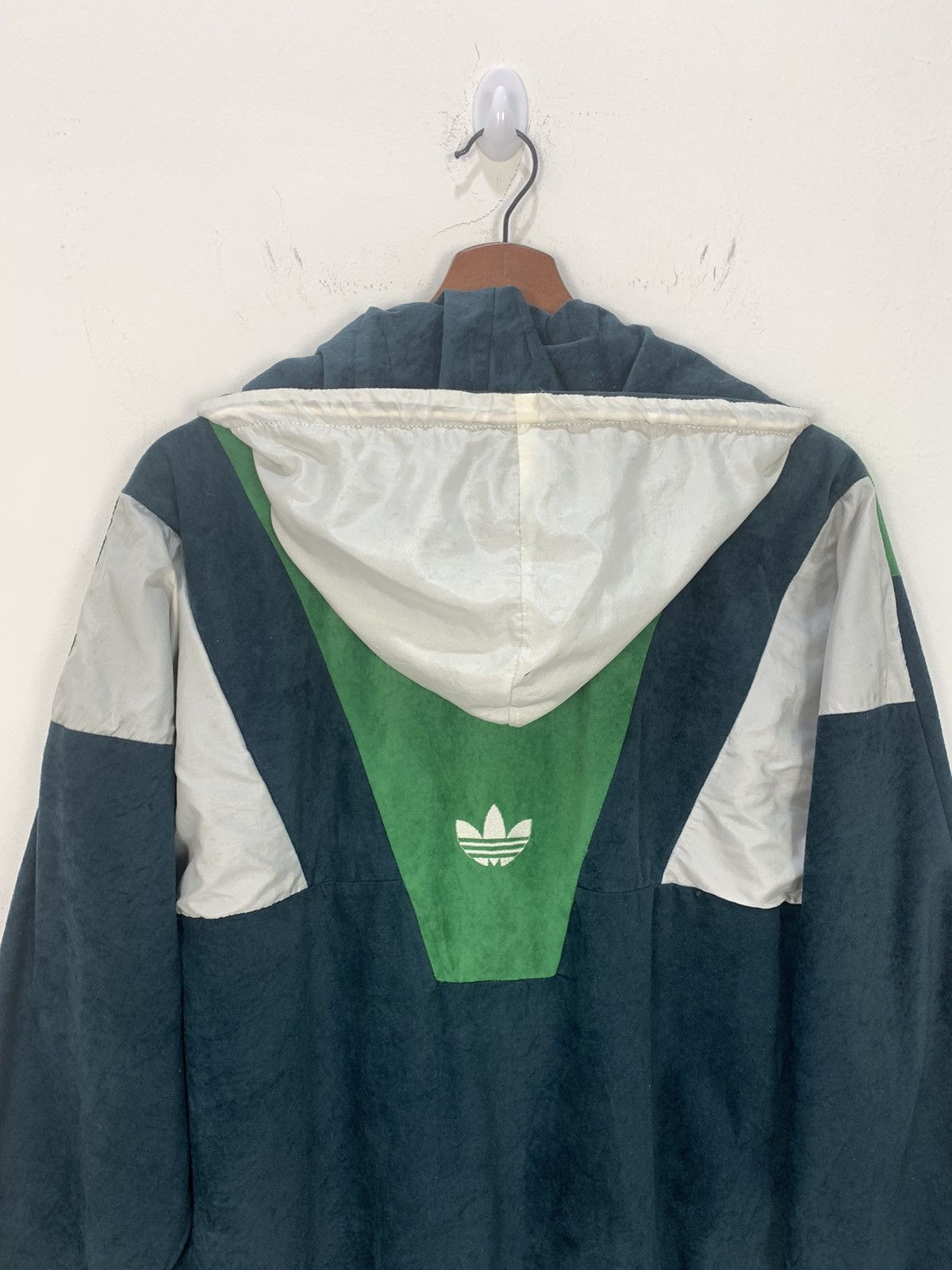 ADIDAS Vintage 90s Fullprinted Striped Zipper Hoodie Jacket
