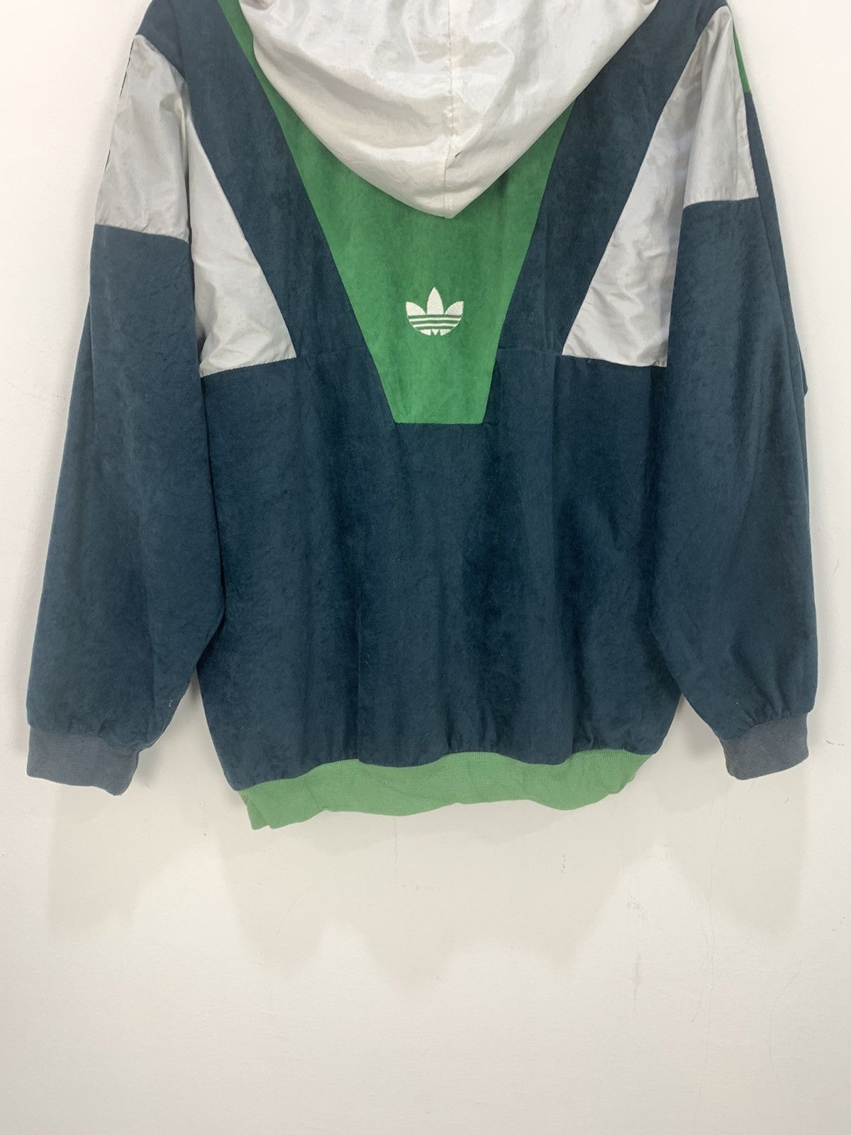 ADIDAS Vintage 90s Fullprinted Striped Zipper Hoodie Jacket