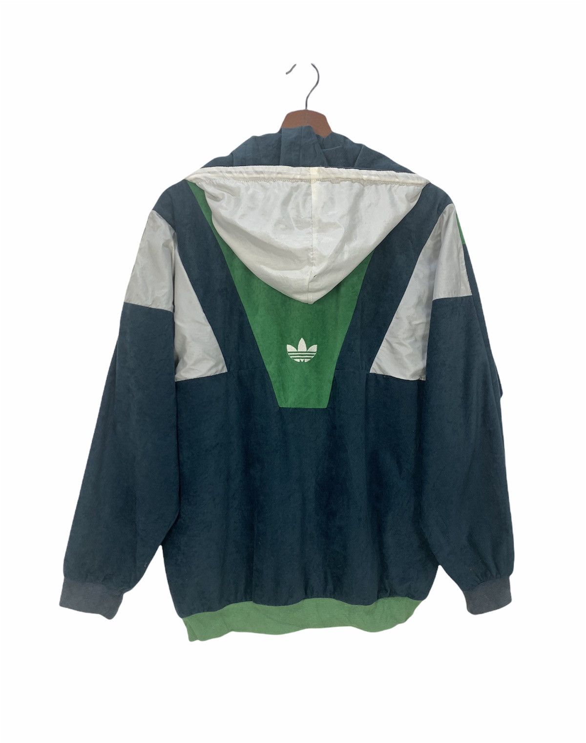 ADIDAS Vintage 90s Fullprinted Striped Zipper Hoodie Jacket