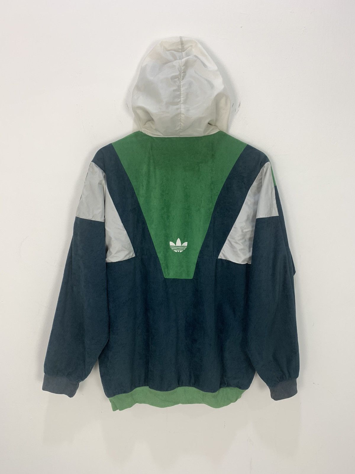 ADIDAS Vintage 90s Fullprinted Striped Zipper Hoodie Jacket