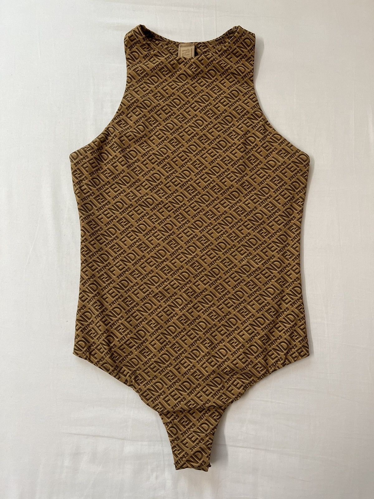 SKIMS SKIMS x Fendi High Neck Racerback Bodysuit Size S / US 4 / IT 40 - 1 Thumbnail