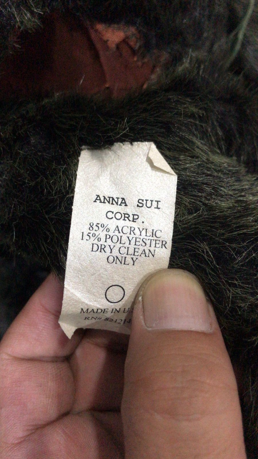 Japanese Brand 💋Accept Offer💋ANNA SUI Super Designer Faux Fur Coat Size US L / EU 52-54 / 3 - 15 Thumbnail