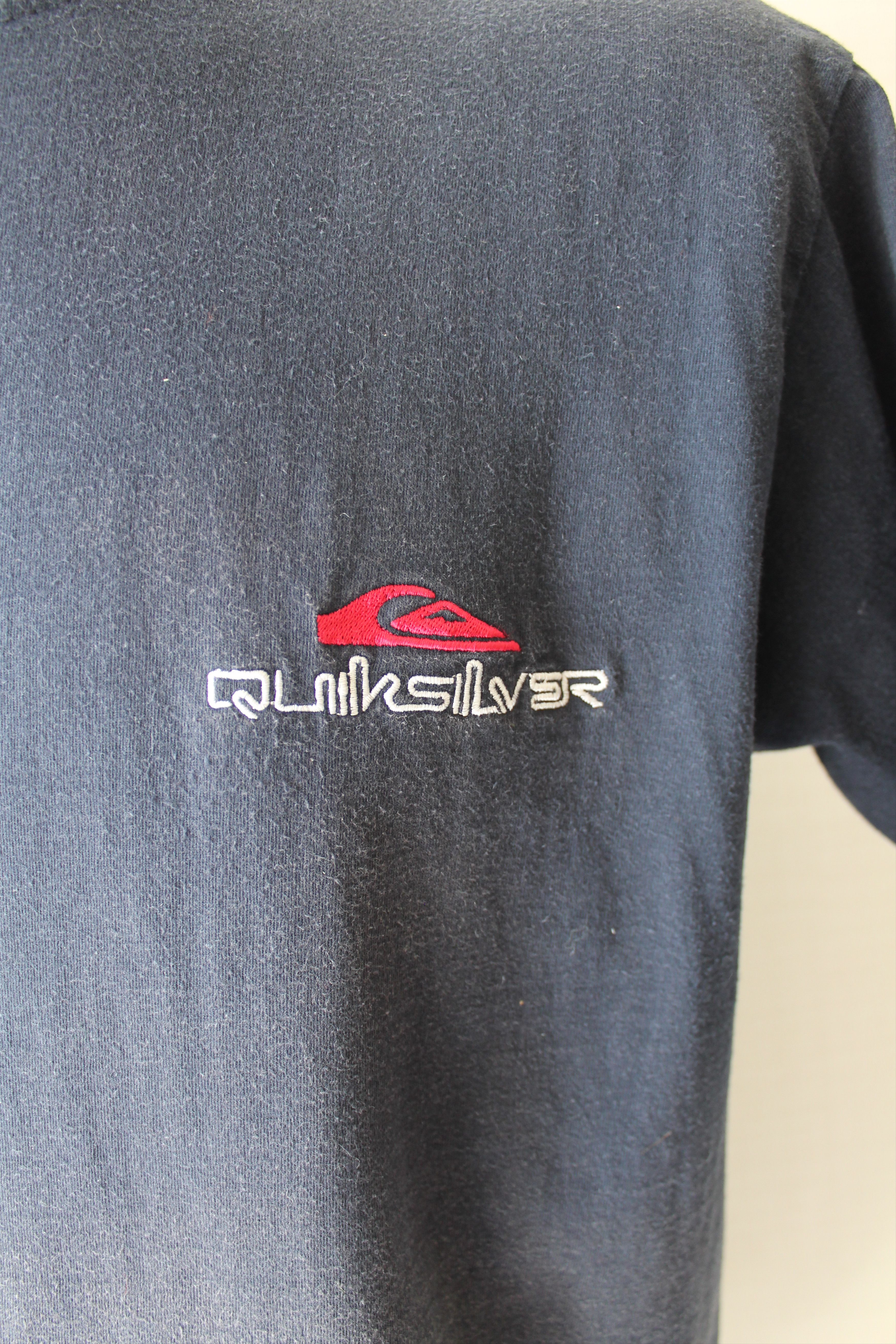 Quicksilver × Vintage Quicksilver Sun Faded Vintage tee t Shirt Navy Surf board Size US M / EU 48-50 / 2 - 3 Thumbnail