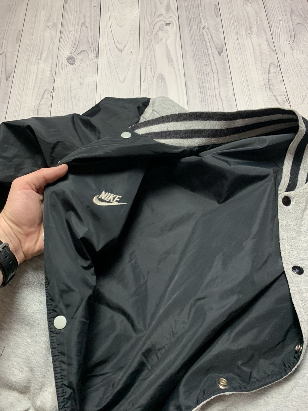 Nike × Vintage Vintage track jacket Nike big logo bomber size S Size US S / EU 44-46 / 1 - 5 Thumbnail