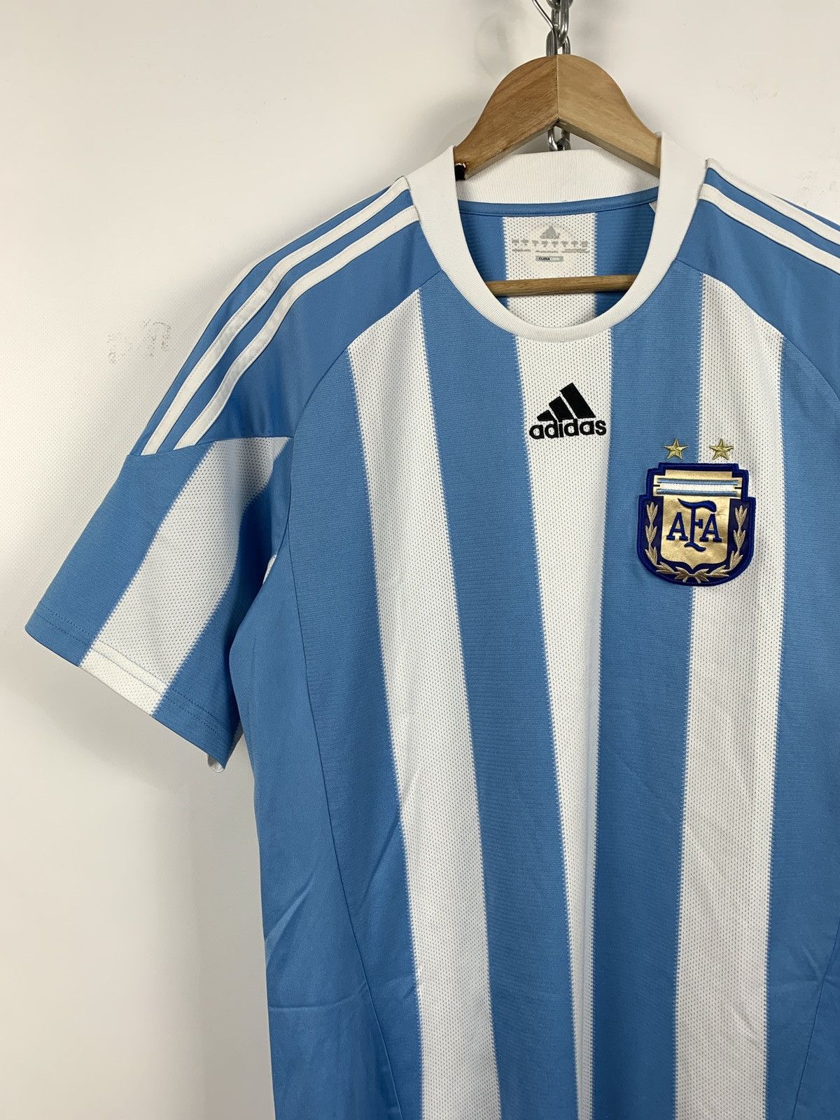 Adidas Adidas Argentina 2010 Home Soccer Jersey Size US M / EU 48-50 / 2 - 3 Thumbnail