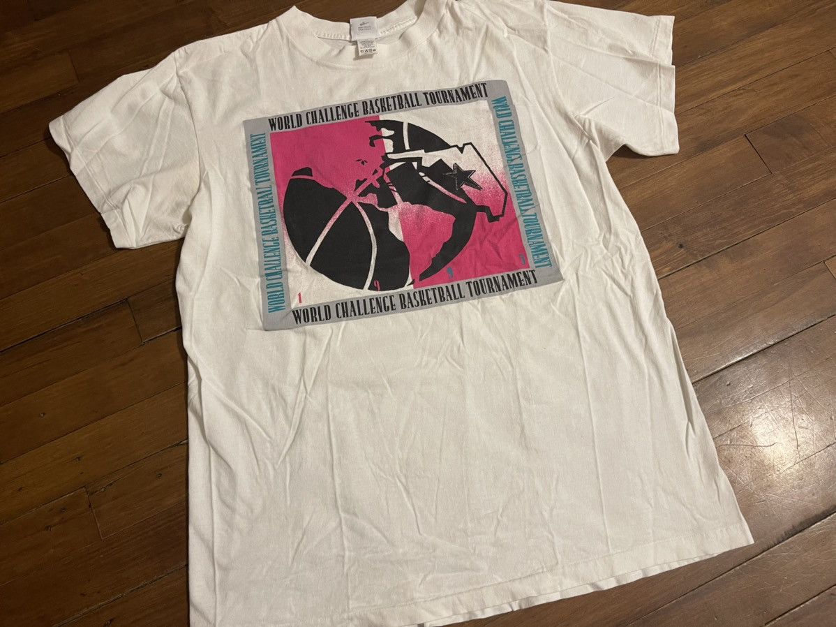 Nike × Vintage RARE Vintage 1993 Nike World Challenge Basketball Tournament Size US XL / EU 56 / 4 - 2 Thumbnail