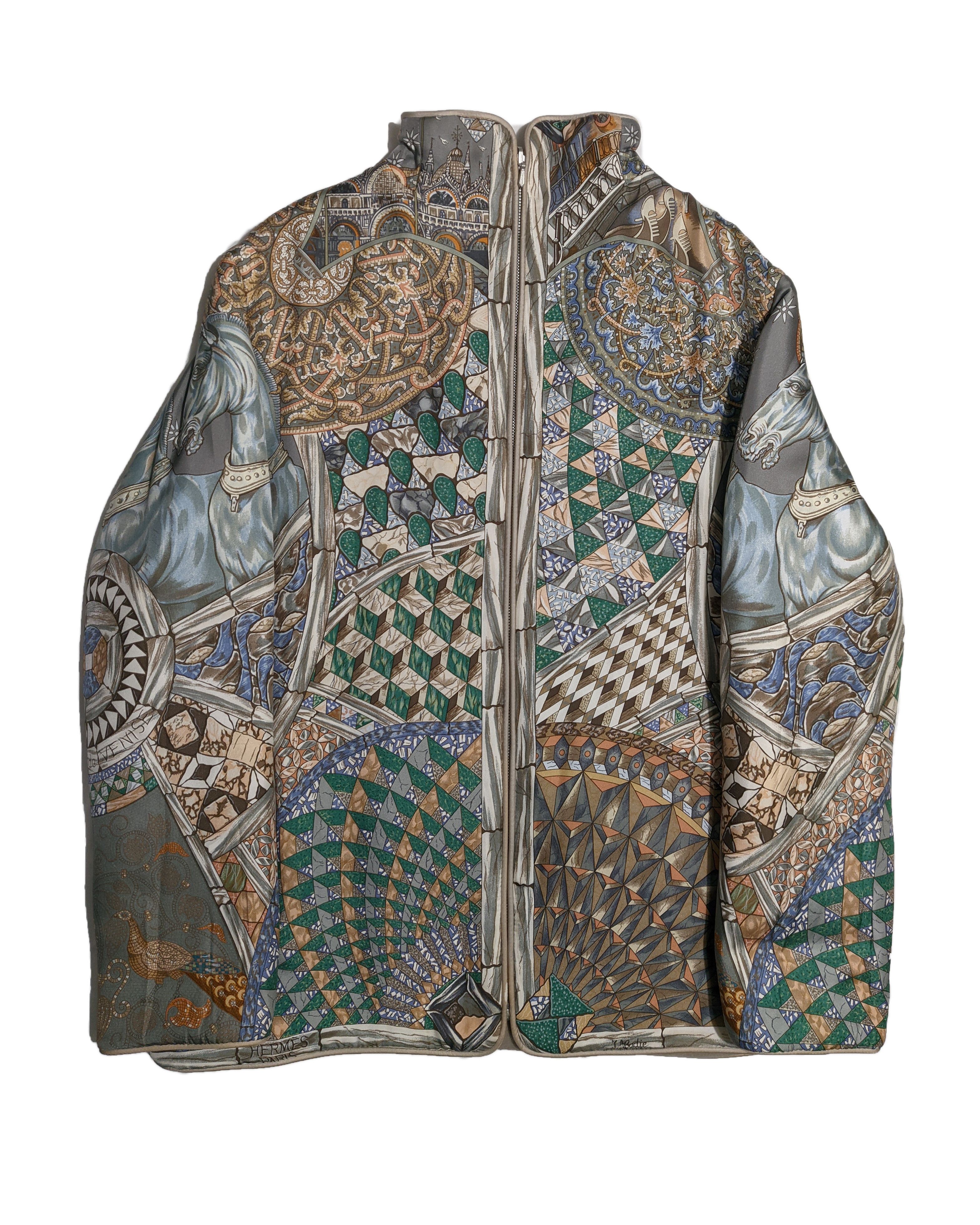 Hermes F/W 2001 Hermes Trophees De Venise Silk Jacket By Margiela Size US S / EU 44-46 / 1 - 3 Thumbnail