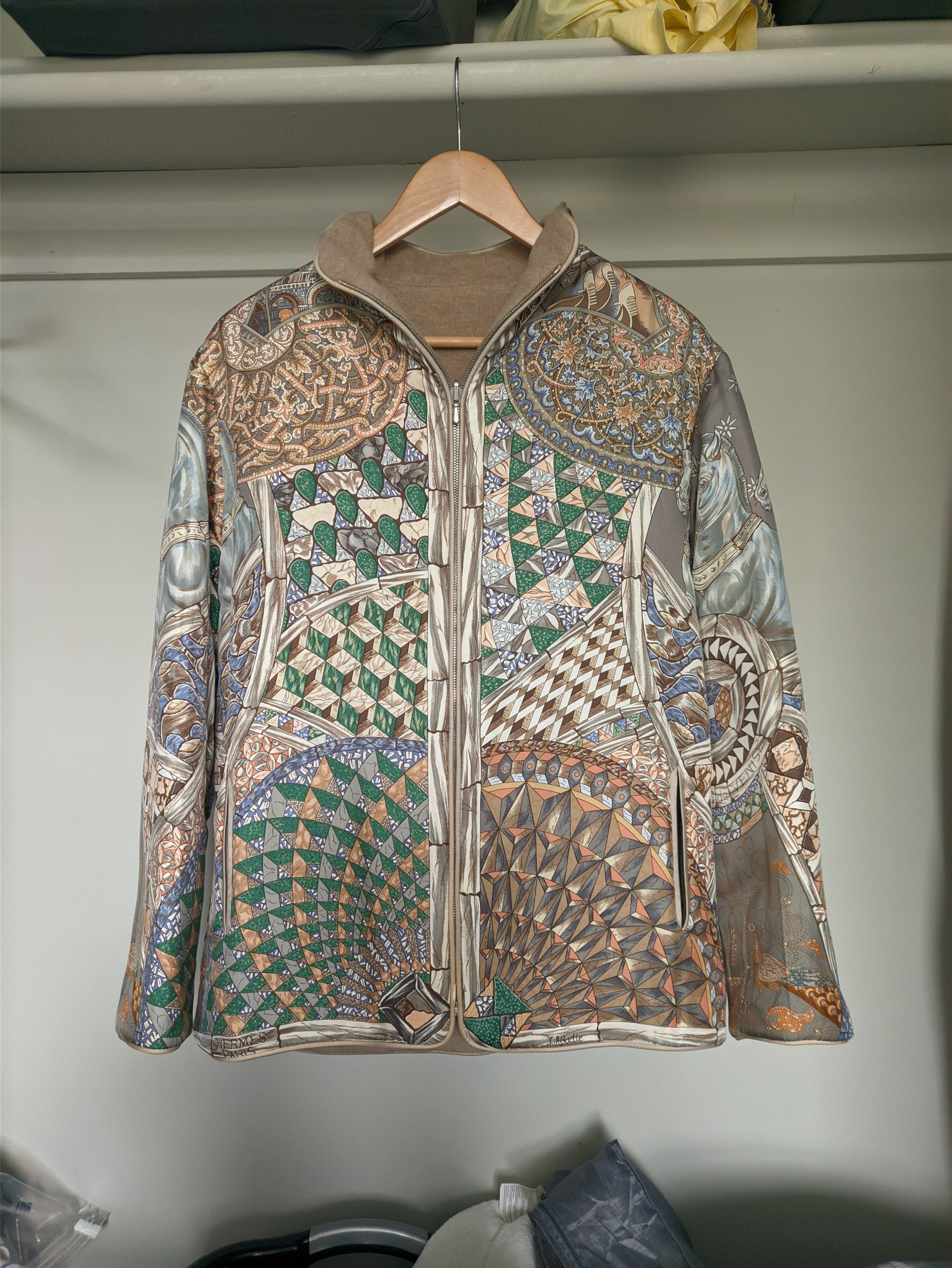 Hermes F/W 2001 Hermes Trophees De Venise Silk Jacket By Margiela Size US S / EU 44-46 / 1 - 4 Thumbnail