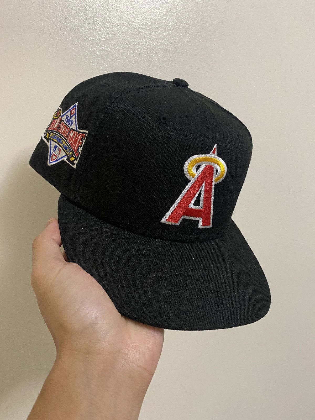 image of California Angels Hat Club All Star Game Vintage Style 7 1/2 in Black, Men's