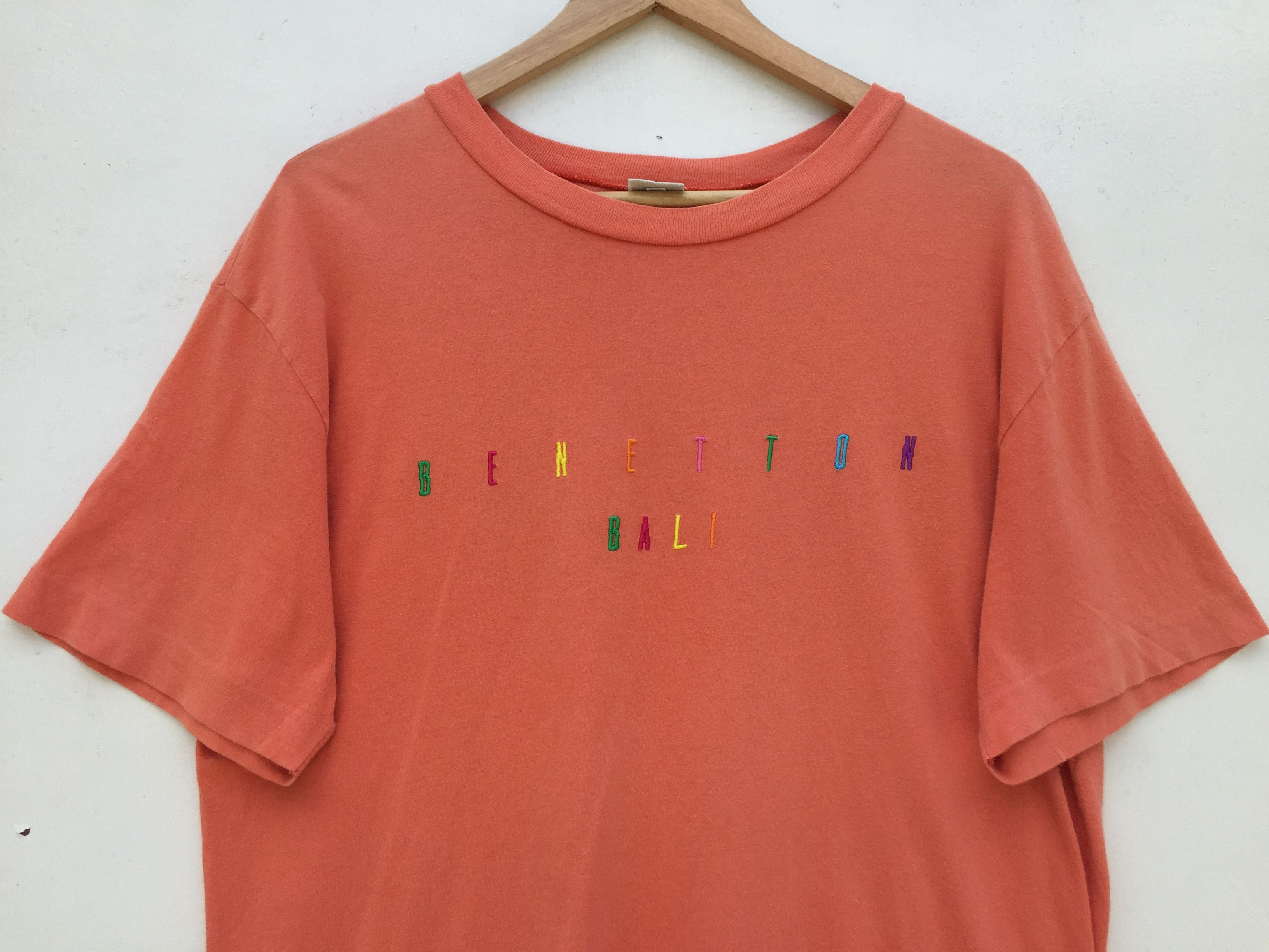 image of United Colors Of Benetton Bali T-Shirt in Orange, Men's (Size Medium)