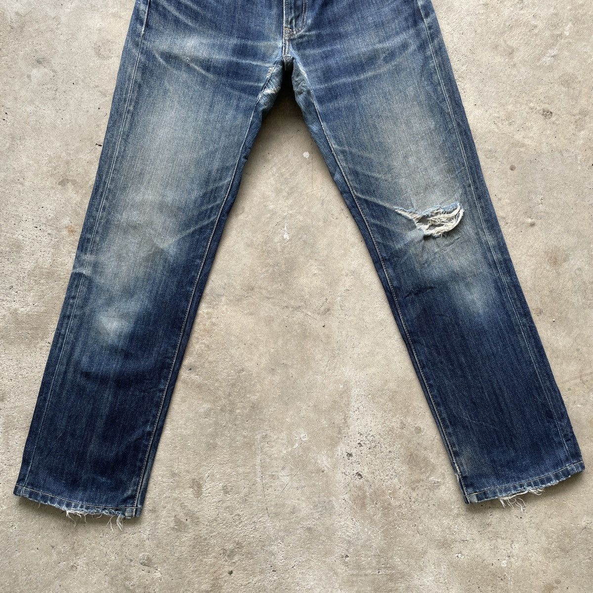 Japanese Brand × Vintage W30💥 Vintage Japanese Faded Distressed Denim Jeans Pants Size US 30 / EU 46 - 4 Thumbnail