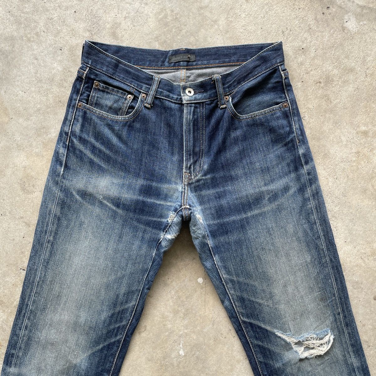Japanese Brand × Vintage W30💥 Vintage Japanese Faded Distressed Denim Jeans Pants Size US 30 / EU 46 - 3 Thumbnail