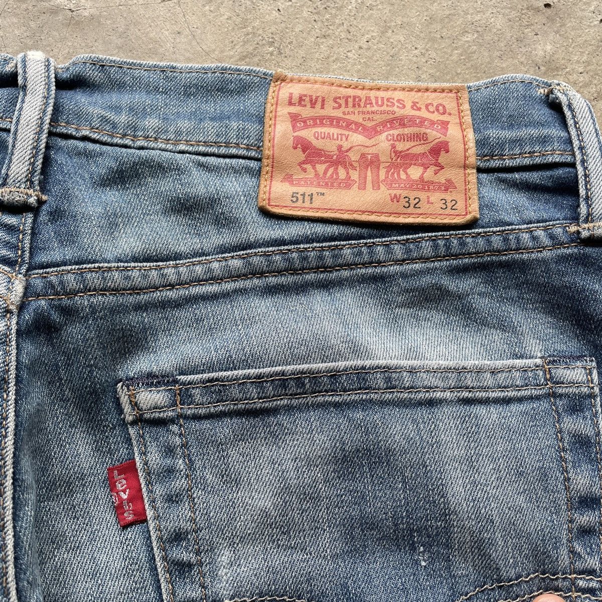 Levi's W31x32💥 Vintage Levi’s 511 Faded Denim Jeans Pants Size US 31 - 7 Thumbnail