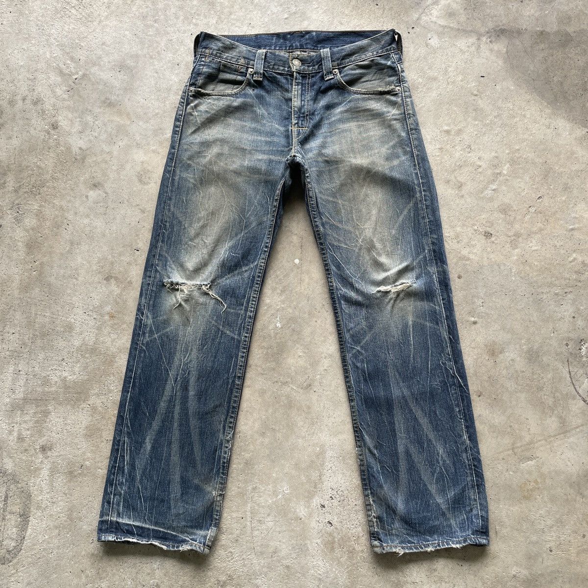Vintage Levi’s 503 Faded Distressed Denim Jeans Pants W34